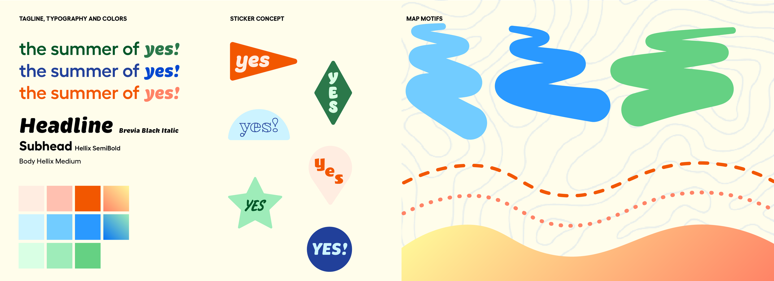 Initial visual concept pitch