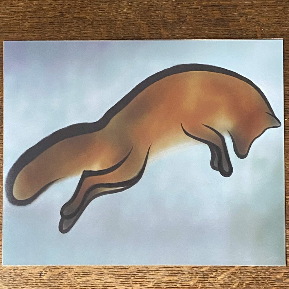 Jumping Fox (Print)