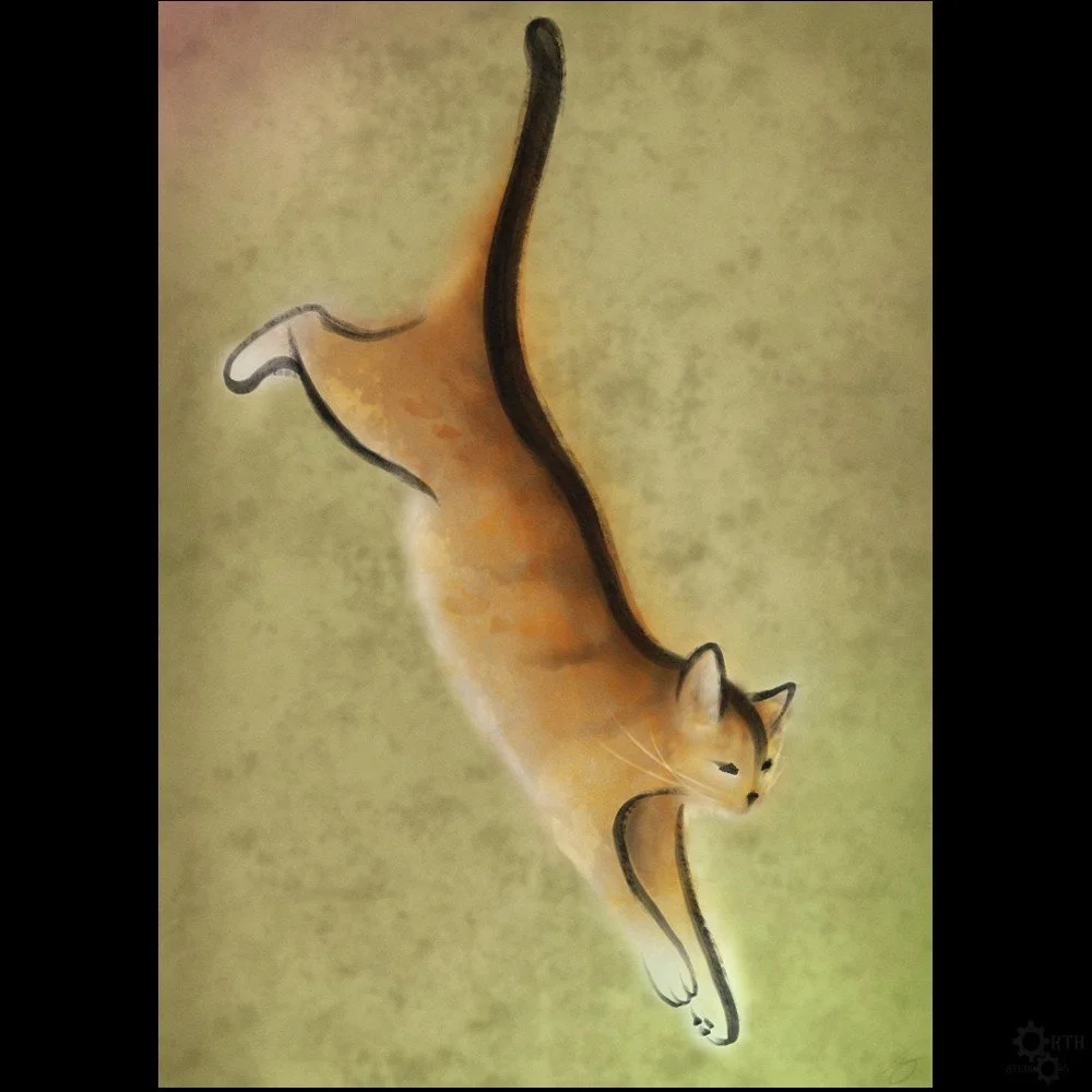 Leaping Cat