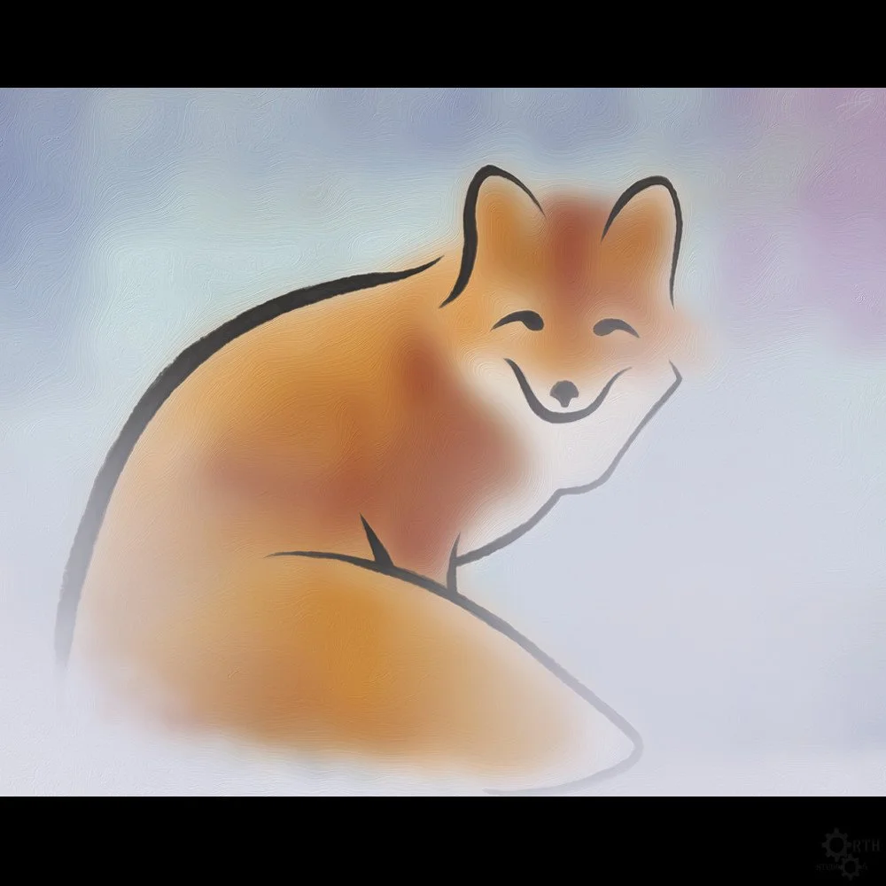 Sitting Fox