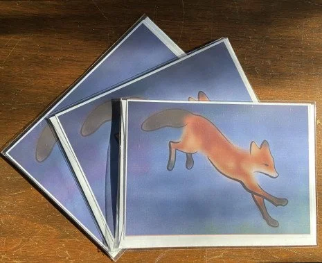 Leaping Fox (Card Bundle of Three)