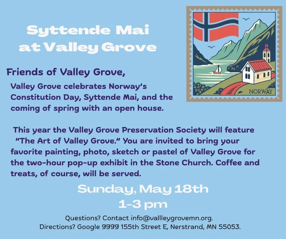 Syttende Mai - May 18th from 1-3pm