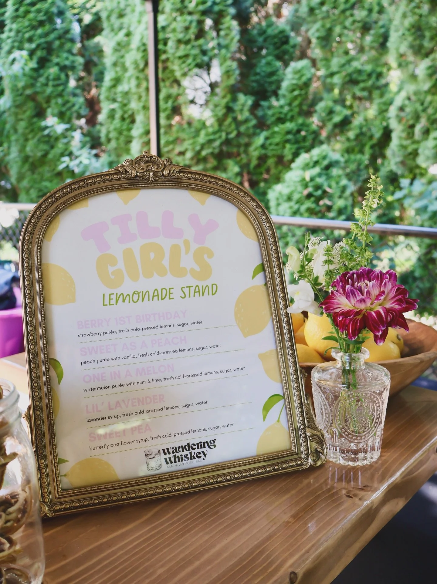 Tilly turned ONE in the sweetest way possible with her very own handcrafted lemonade stand 🍋💛

🍉 We debuted our brand new watermelon lemonade made with fresh pur&eacute;ed Michigan watermelon, mint, and a squeeze of lime and it was a total hit.

F