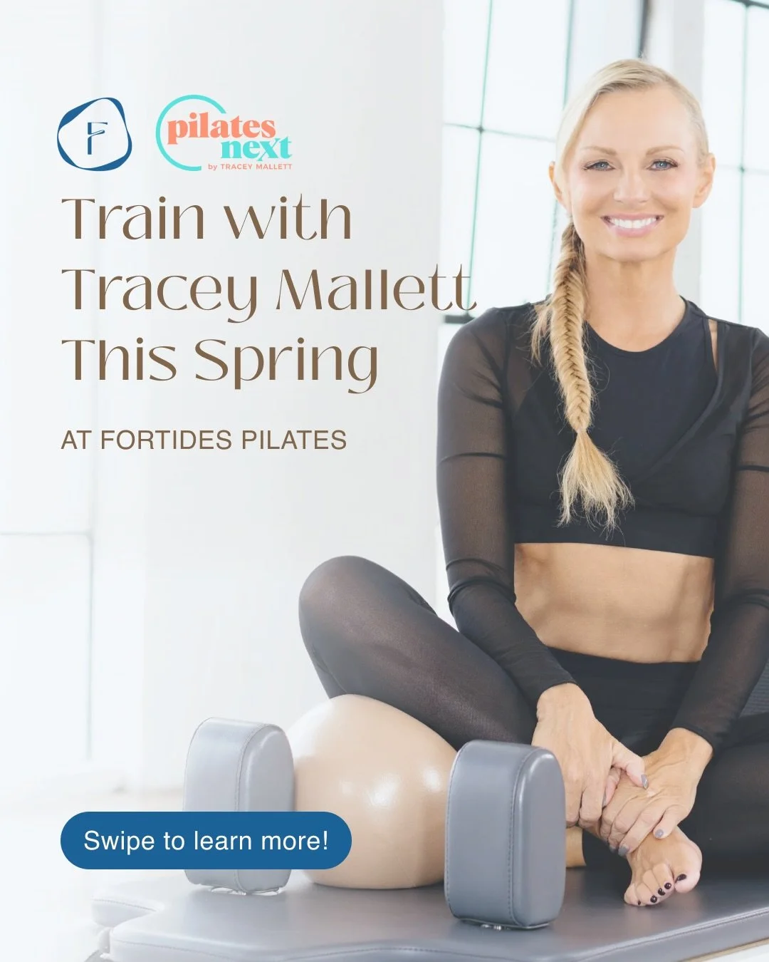 Level up your reformer training!💪🤍

Fortides is thrilled to host Pilates legend @traceymallett for a weekend of advanced Reformer and barre-inspired training. This two-day workshop is all about creating dynamic, flowing, multi-level classes that bl