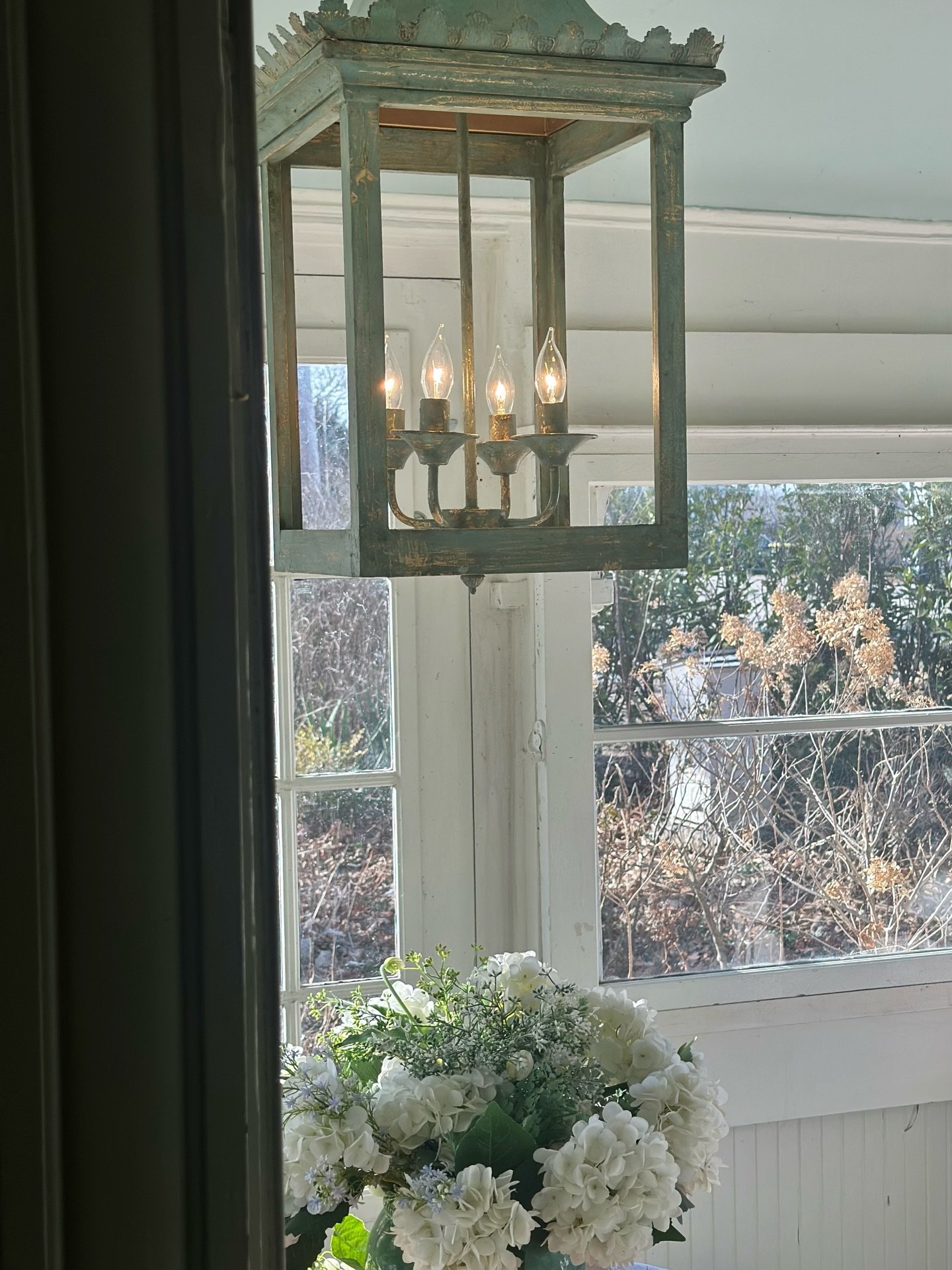 Part of the thrill of design, for me, is the hunt.

And few things are more satisfying than finding a perfectly weathered verdigris lantern &mdash; that chalky duck-egg blue patina that only time and the elements can create.

I wrote about my love fo