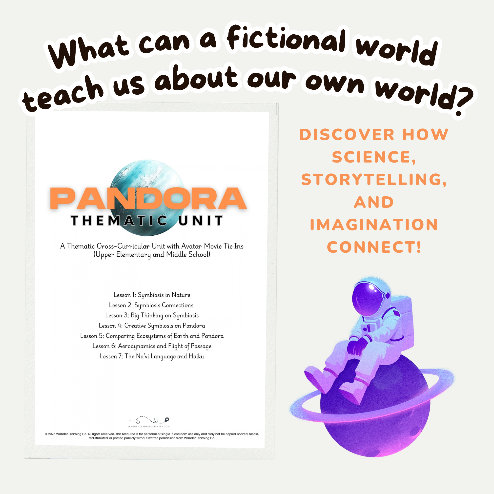 Pandora Avatar Homeschool Unit Study | Animal Kingdom Ecology, Physics & STEAM | Upper Elementary & Middle School