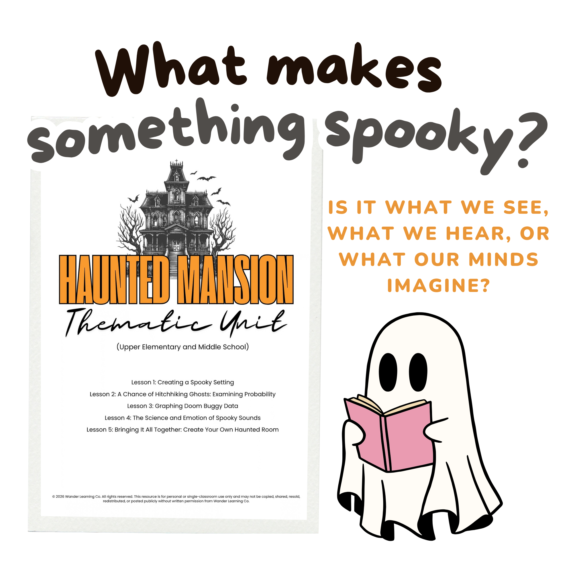 Haunted Mansion Homeschool Unit Study | Disney World Math, Science & Creative Writing | Upper Elementary & Middle School
