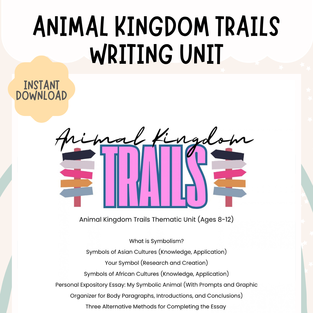 Expository Writing for Reluctant Writers | Animal Kingdom Place-Based Learning Unit | Ages 8–12