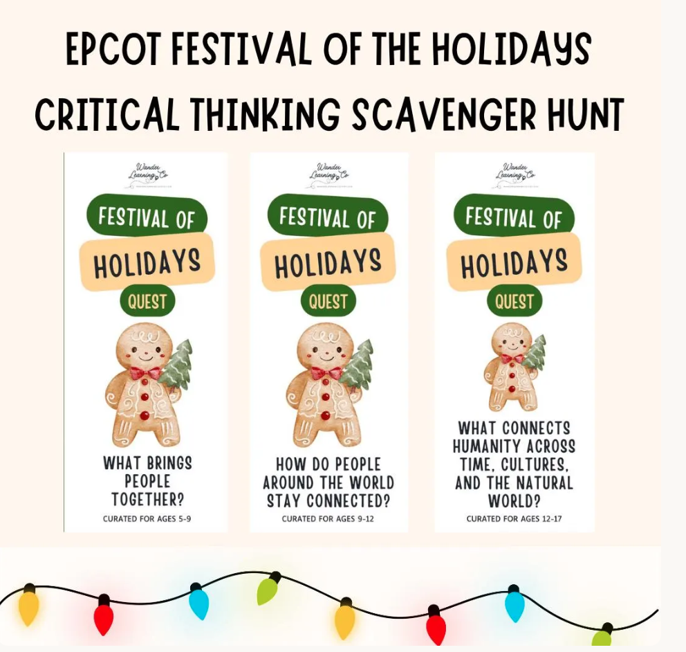 EPCOT Festival of the Holidays Scavenger Hunt