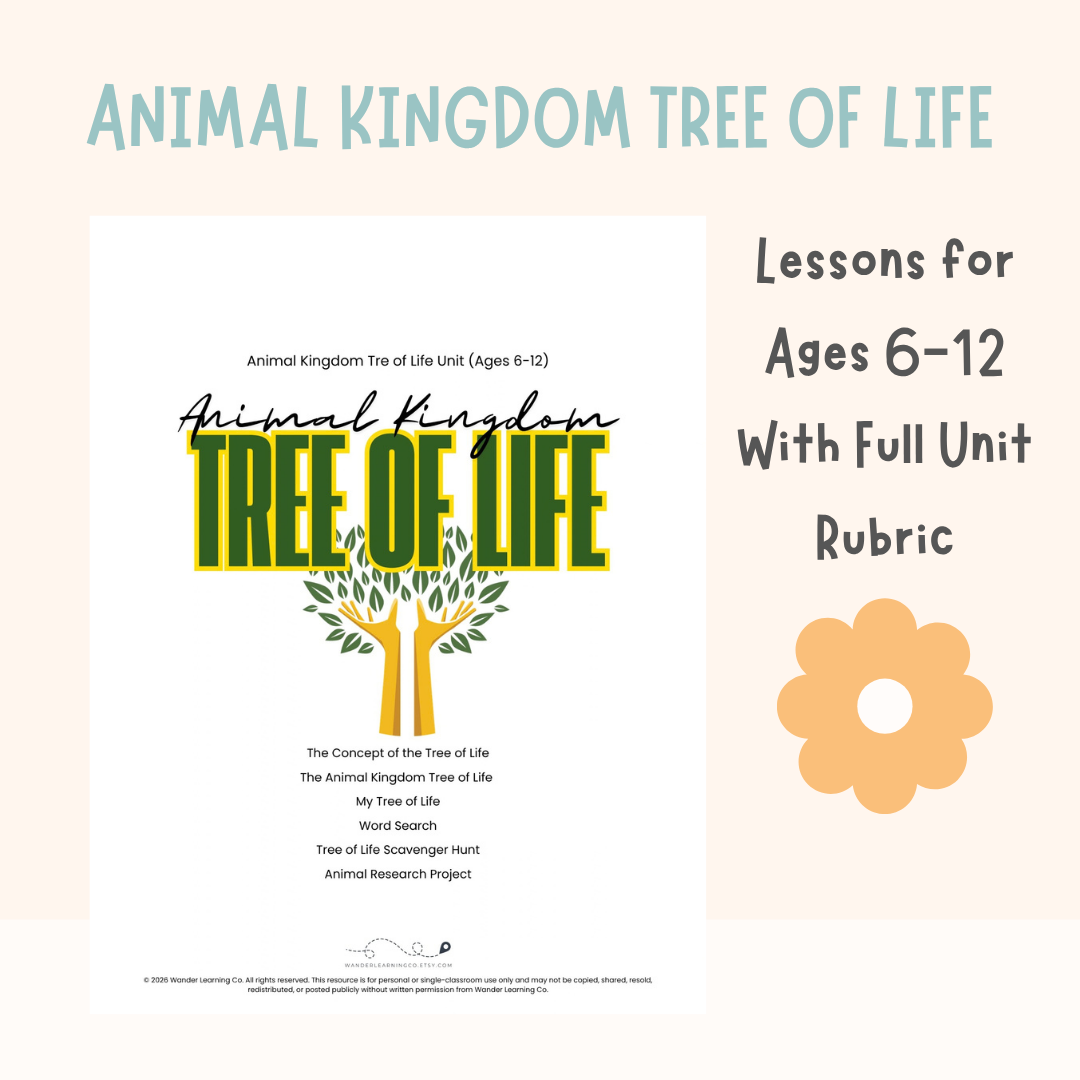 Animal Kingdom Tree of Life Homeschool Unit Study | Science, World Cultures & Art | Ages 6–12