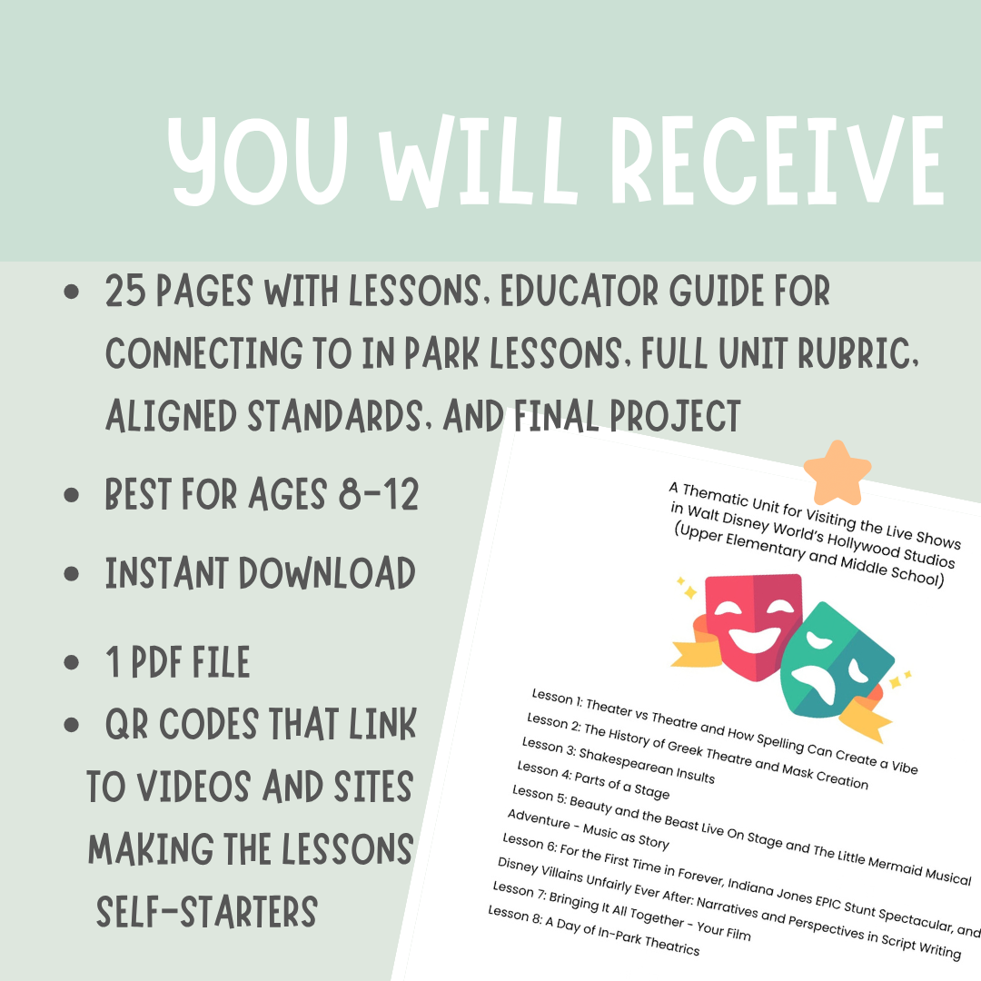 Hollywood Studios Theater Unit Study | Disney Homeschool Drama, Literature & Filmmaking | U