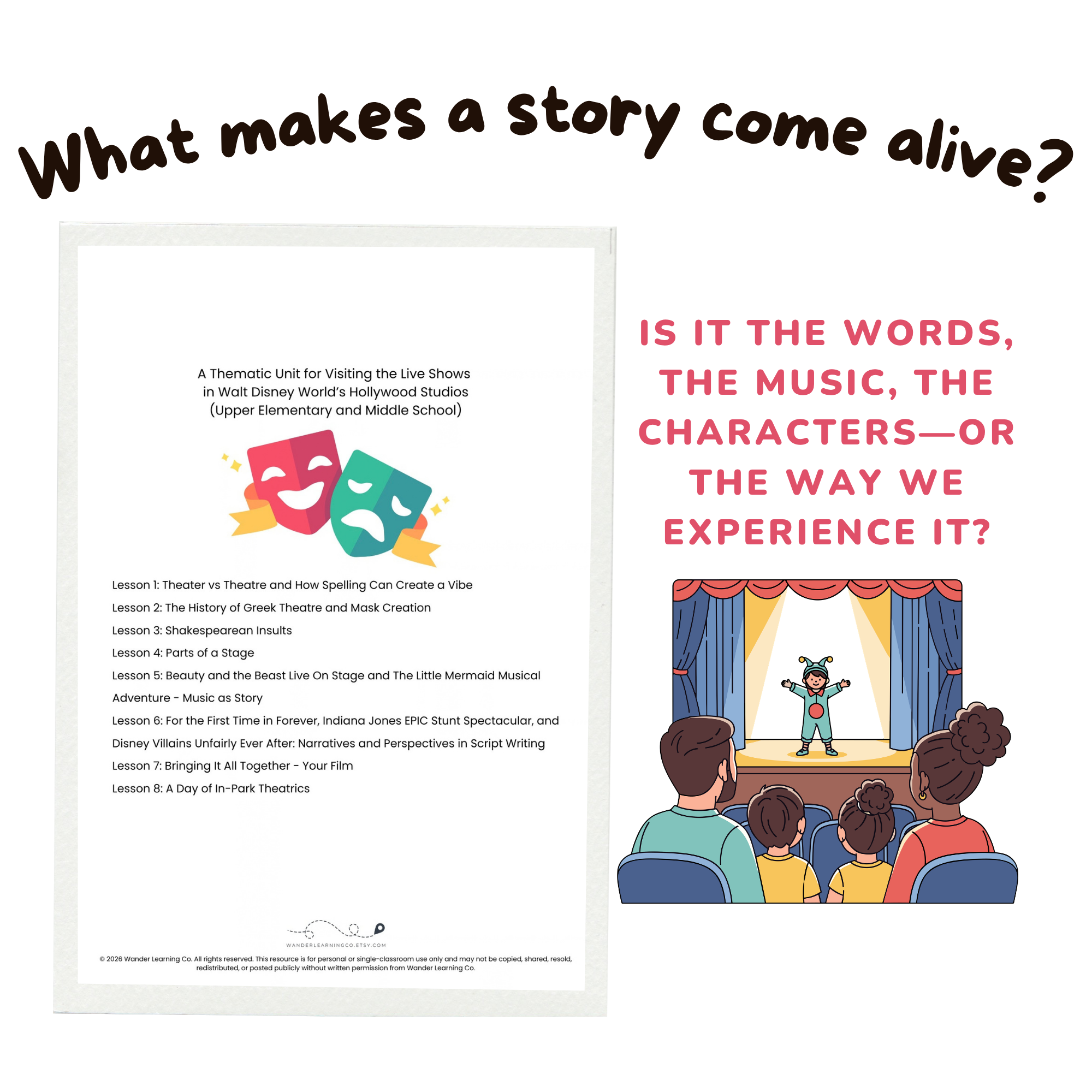 Hollywood Studios Theater Unit Study | Disney Homeschool Drama, Literature & Filmmaking | Upper Elementary & Middle School