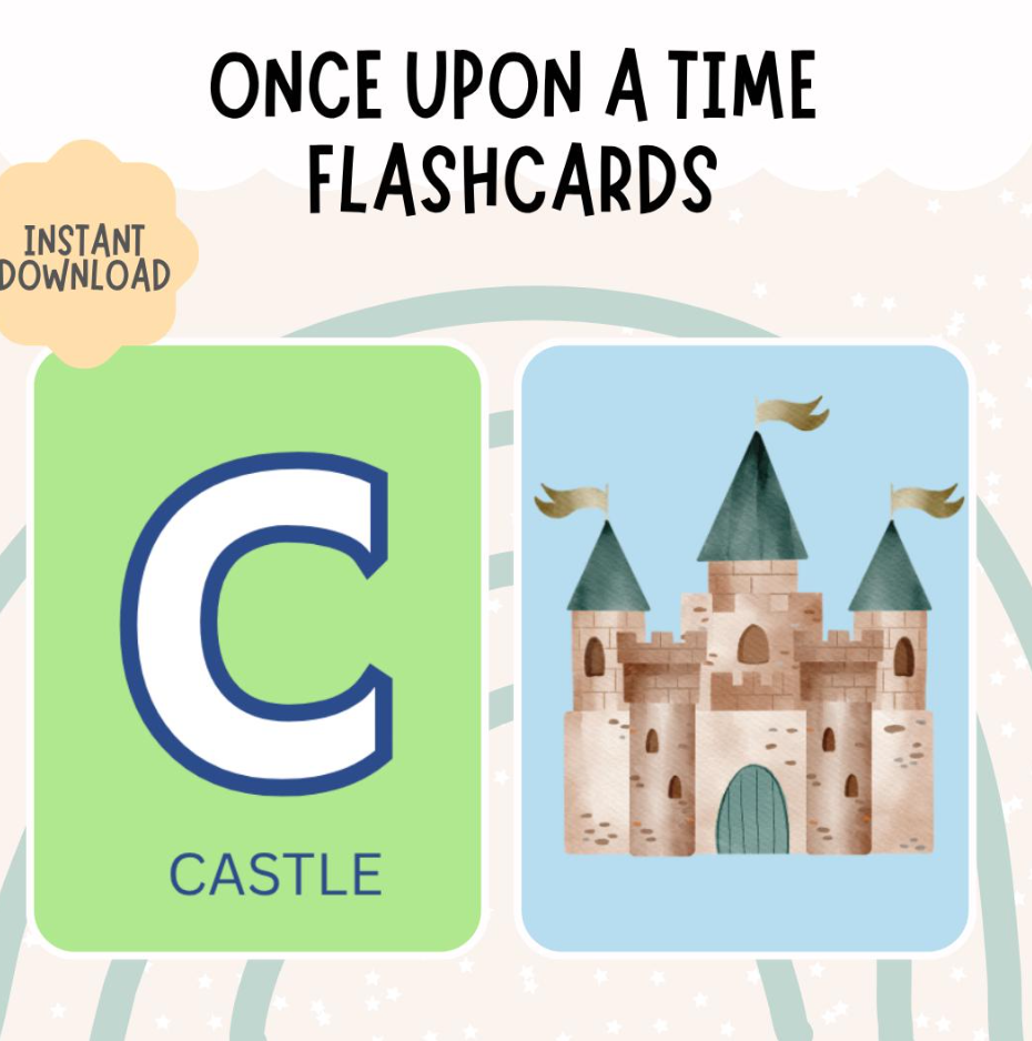 Disney-Inspired ABC Flashcards | Printable Alphabet Learning Cards for Preschool & Kindergarten