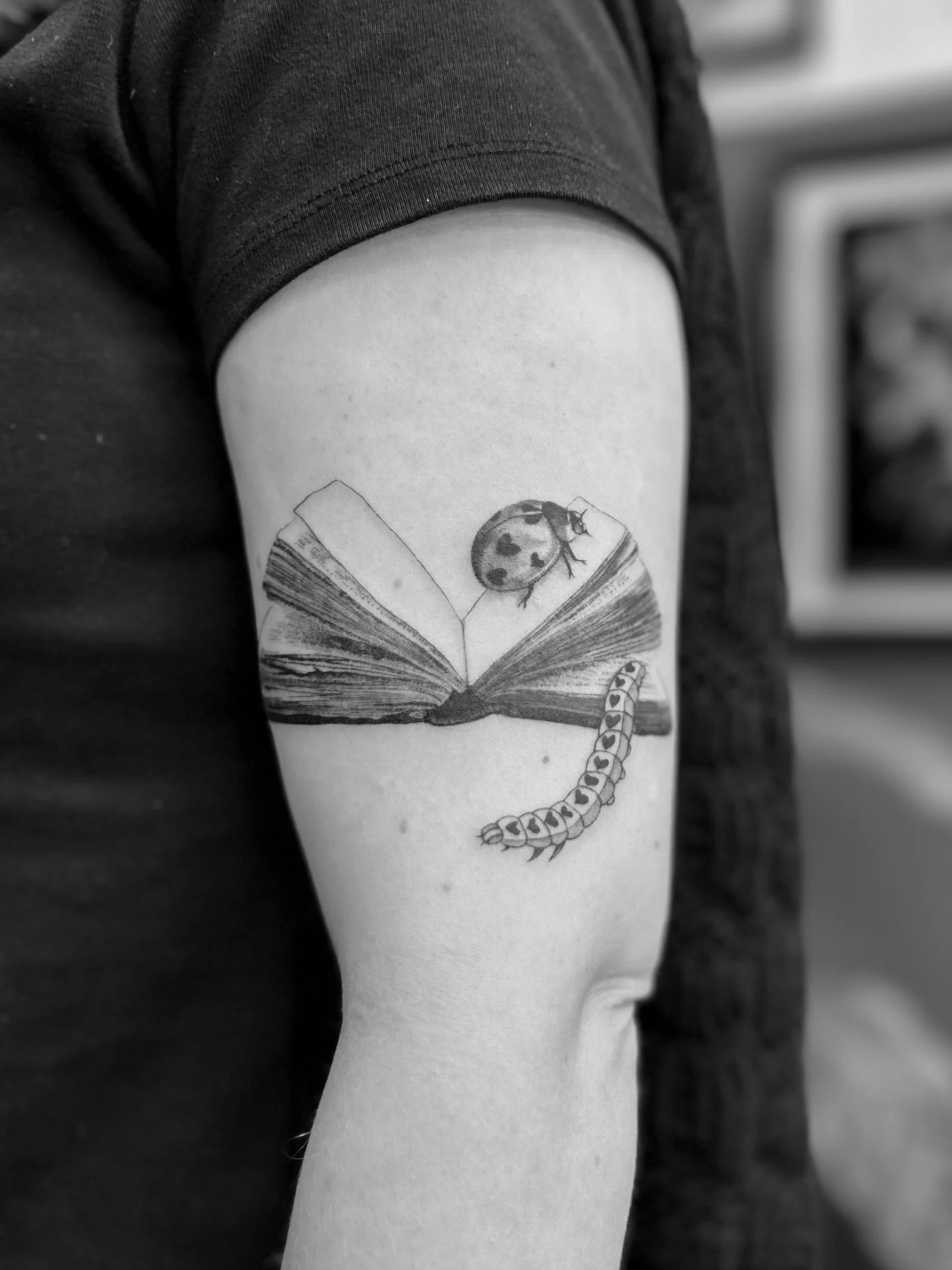 such a fun custom for Imogen ✨ a book, a love bug, and a sweet caterpillar 💛
💛 email or fill out the form in my bio to book in with me at @buttercattattoo 💛
.
.
.
.
.
.
.
#tattoo #tattoos #nztattoo #nztattoos #wellingtontattoo #booktattoo #finel