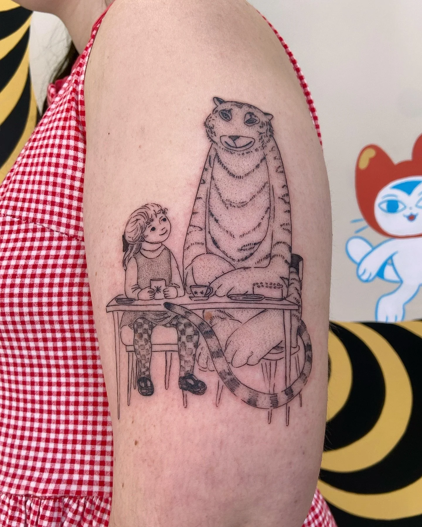 Bring the awesome ideas once again, Faith! So good to see you again and to work with with u on your tiger (who came to tea) 🐯☕️👧🏼
.
Based on the original book and illustrations by Judith Kerr 
.
This size tho! Also, thank u very much for the thoug