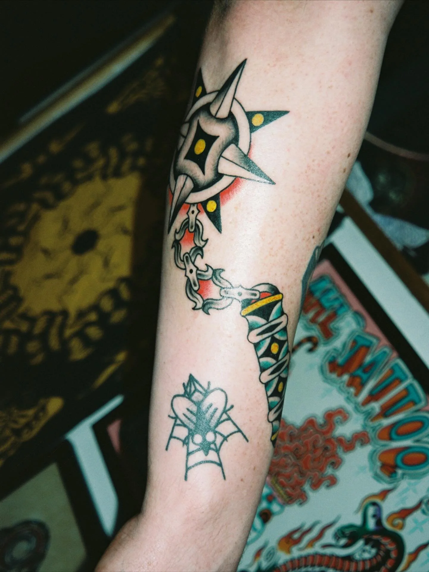 Flail in colour?! Thanks @m4cks__ ✨ 

Made with @tedstattoowonders ✨