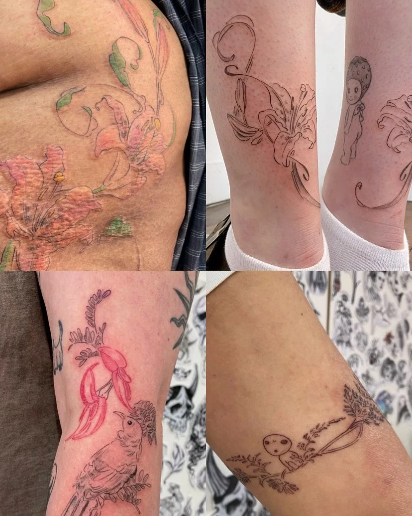 Thank you always to my Tāmaki friends for your support!! Thank you for taking the time to book in with me 🤲🏽&hearts;️&hearts;️ and thank you goblins at @nicegoblins_collective for being as kind and welcoming as ever 🤲🏽&hearts;️&hearts;️
.
Twas aw