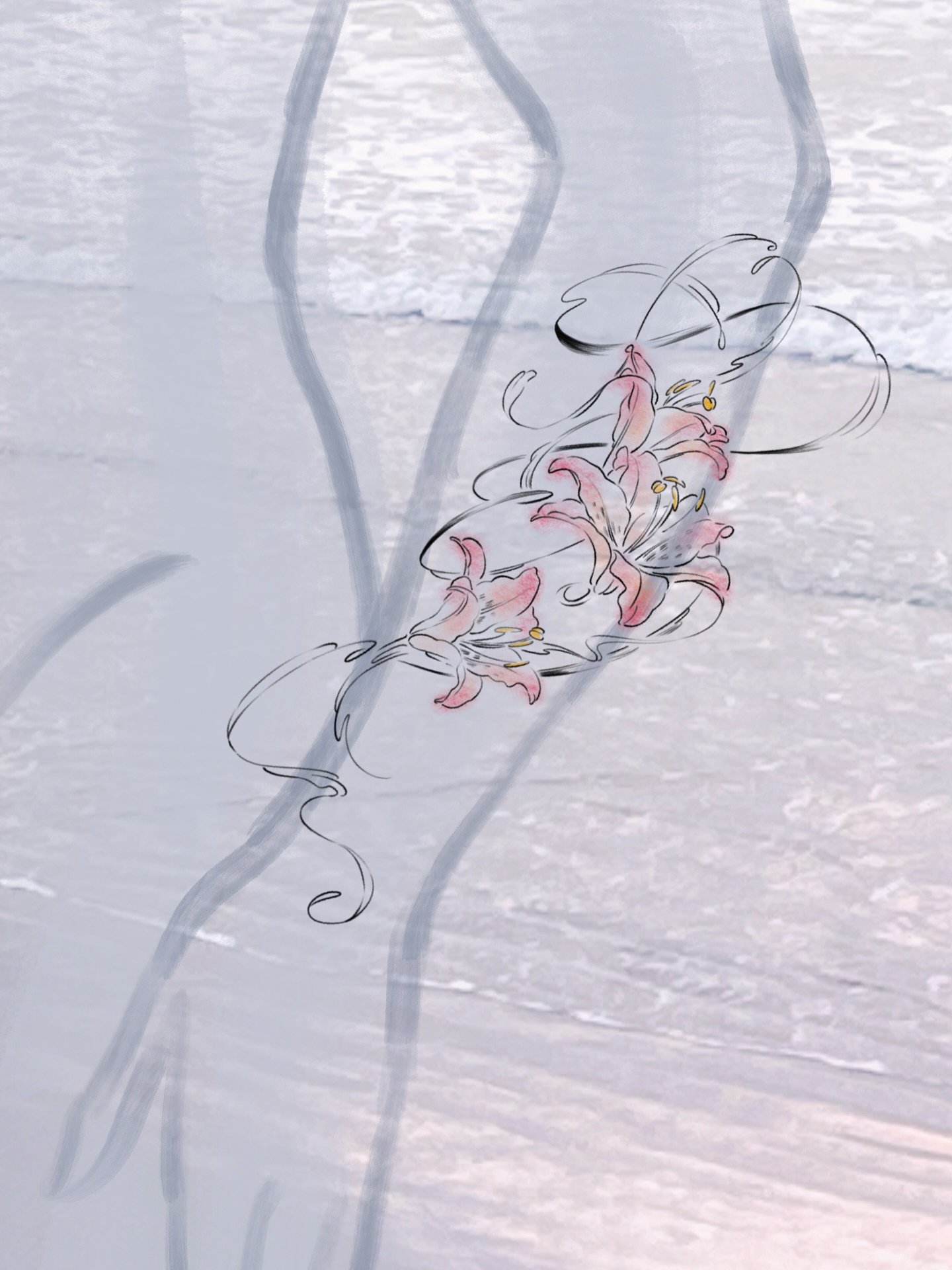 More flowy abstracty flowery flashes 🤲🏽🌸
.
I&rsquo;d love to just freehand something like these one day - think of the possibilities! 
.
🌟flash availability in my highlights🌟