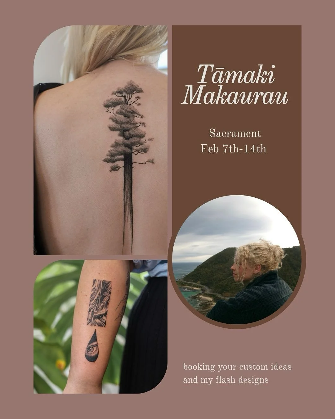 kia ora Tāmaki Makaurau 🖤 I&rsquo;ll be back tattooing at the gorgeous @sacrament.nz from the 7th-14th of February! 

appointments are limited so please get in touch to secure your spot!

🖤 swipe for some flash designs and tattoo inspo or checkout 