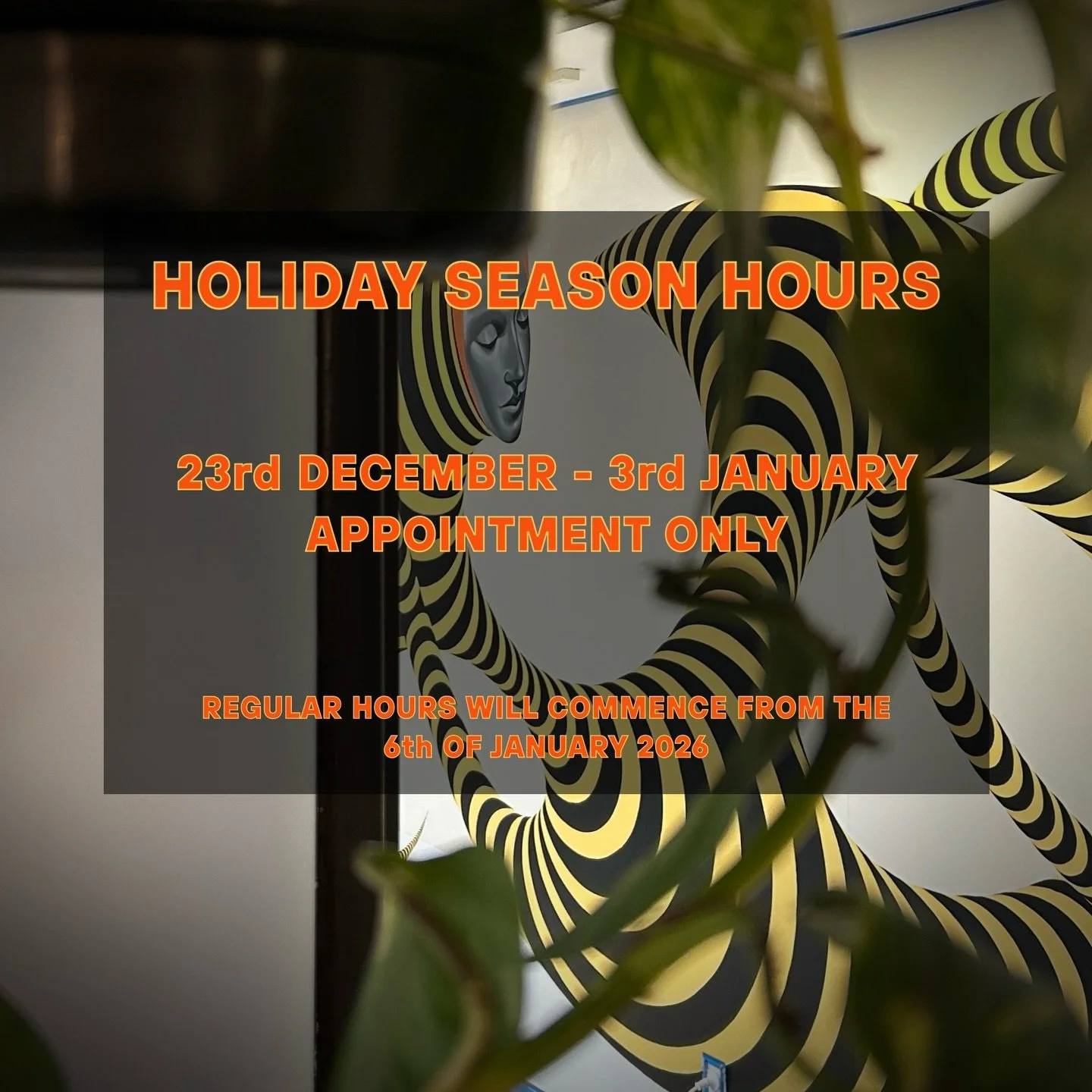 Holiday season is upon us! 🎄

We will be operating as appointment only from the 23rd of December to the 3rd of January! So be sure to check your artist&rsquo;s availability over this period if you&rsquo;re wishing to get tattooed. 

We will be back 