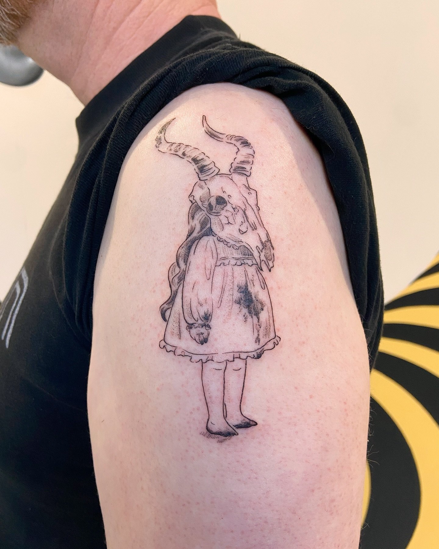 What a fun and fortuitous first tattoo! What a fun fundraiser auction by @bats_theatre &amp; @radioactive.fm ! ⚔️&hearts;️
.
Thank you for your trust on your first, Steve! It was great to meet you 🤲🏽&hearts;️ and thank you, BATS &amp; radioactive.f