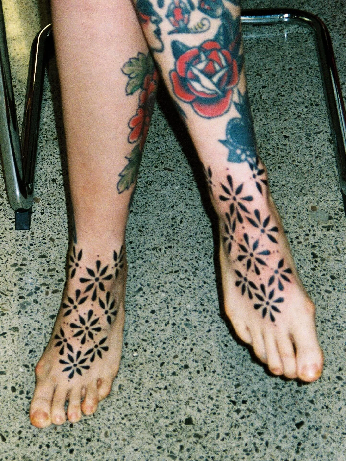 My dream trade 😍 Thank you so much @heavymetalsjewellery for letting me add to your amazing collection!! It was an absolute pleasure tattooing you ✨ I&rsquo;m so in love with my custom handmade necklace🥹🌟🖤