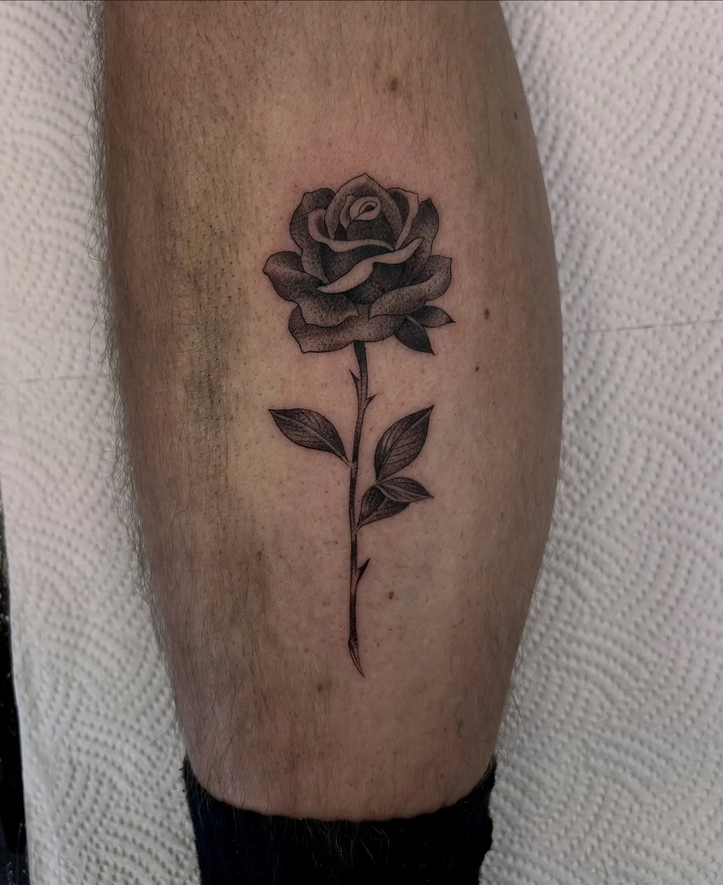 At a wee young 9 years old I saw Chris Garver tattooing roses on TLC , one of the most memorable moments of falling in love with this art form. As classic as it is they&rsquo;ll  forever be my favourite flower to tattoo 💋💋 I know those shows are co