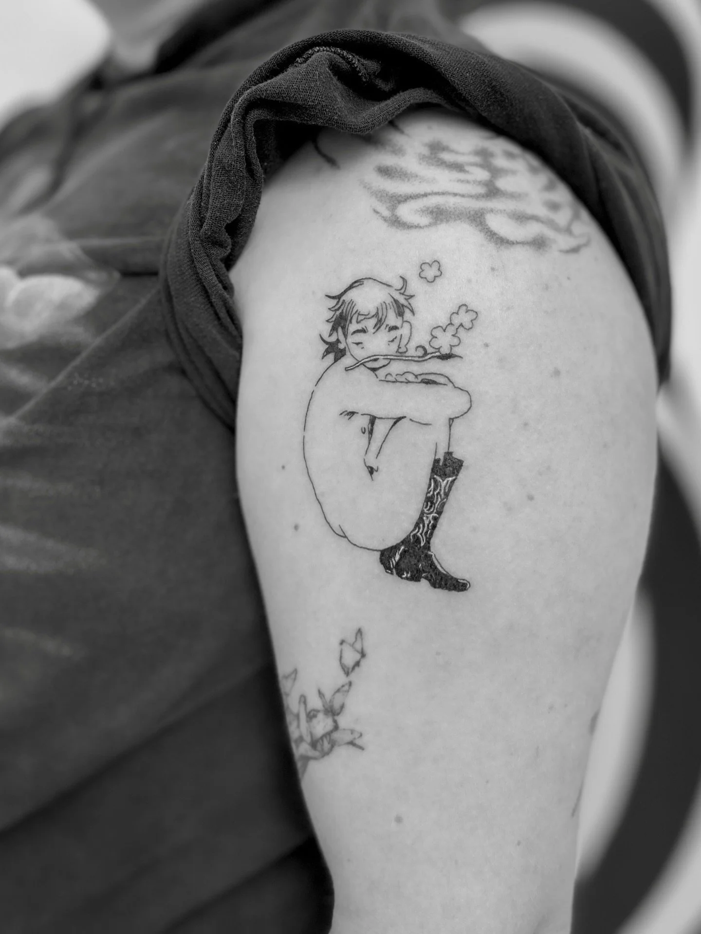 honoured to tattoo another @snadhir piece and a custom nudibranch for iconic Lucy 🖤 what a dream session!

I&rsquo;m always open to discussing tattooing designs by other artists if they offer and you have purchased a tattoo ticket 🖤

made at home i