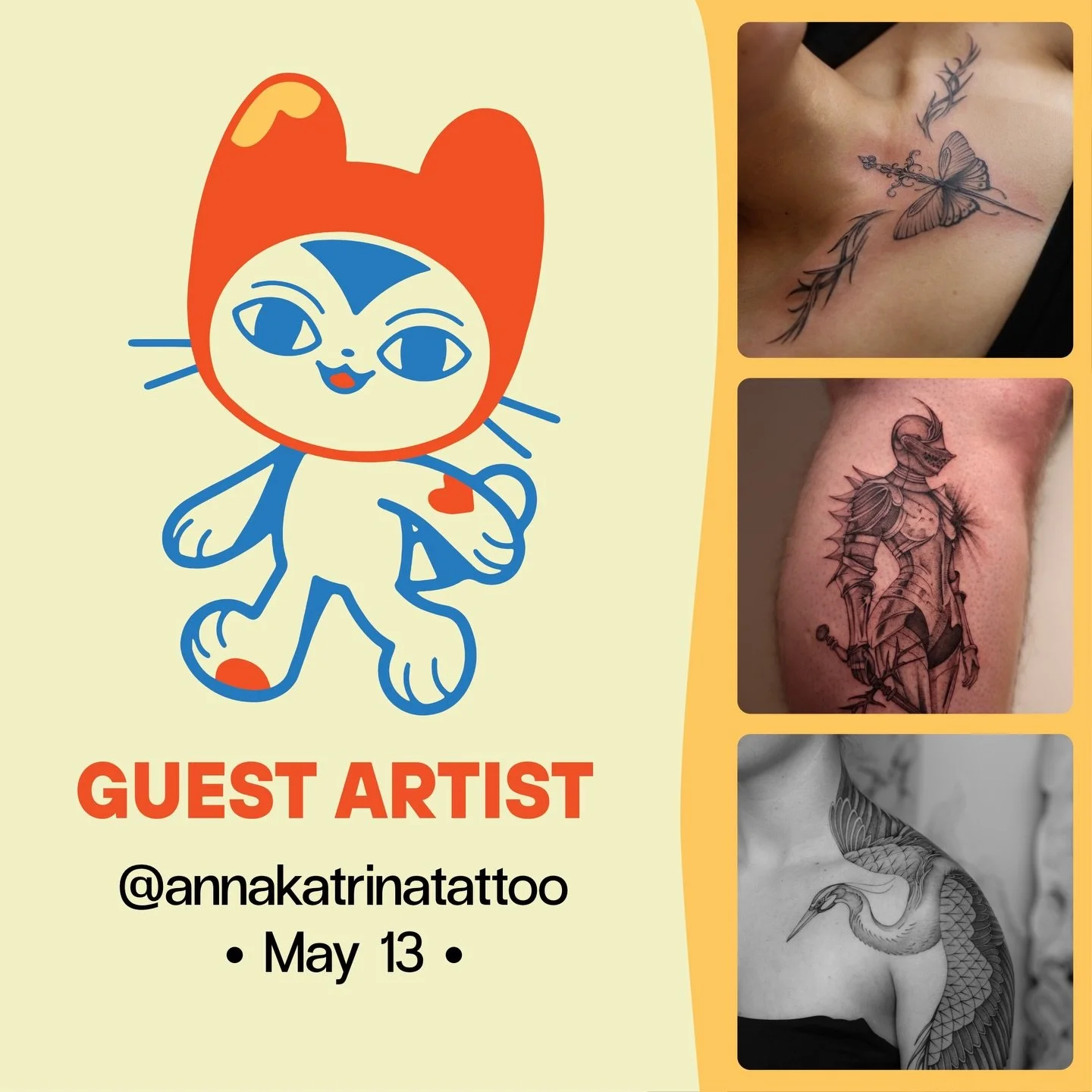 &bull;GUEST ARTIST&bull; May 13

Katrina (@annakatrinatattoo) will be guesting with us for one day only in May! Katrina is a Filipina artist based in the Waikato. She has always found sanctuary in art and loves to share it with her community.
Check o
