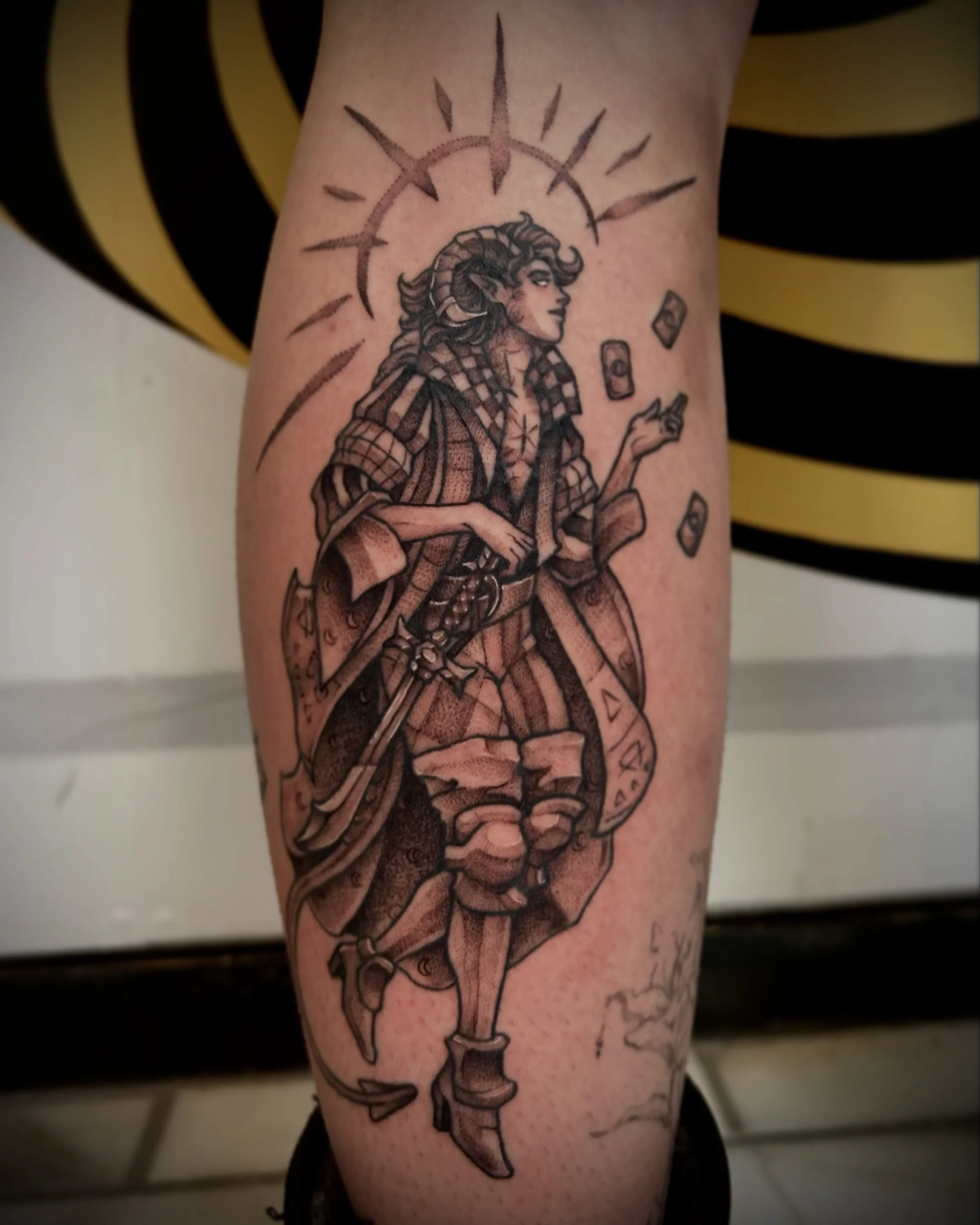Mollymauk | for @t.a_turtle 

Thank you for sitting so well! Appreciate the trust with this piece! 
.
DM or email to book in your next tattoo, custom or flash!
.
Made @buttercattattoo, made with @thesolidink @darkhorseshadingblack @luckysupplynz @ste