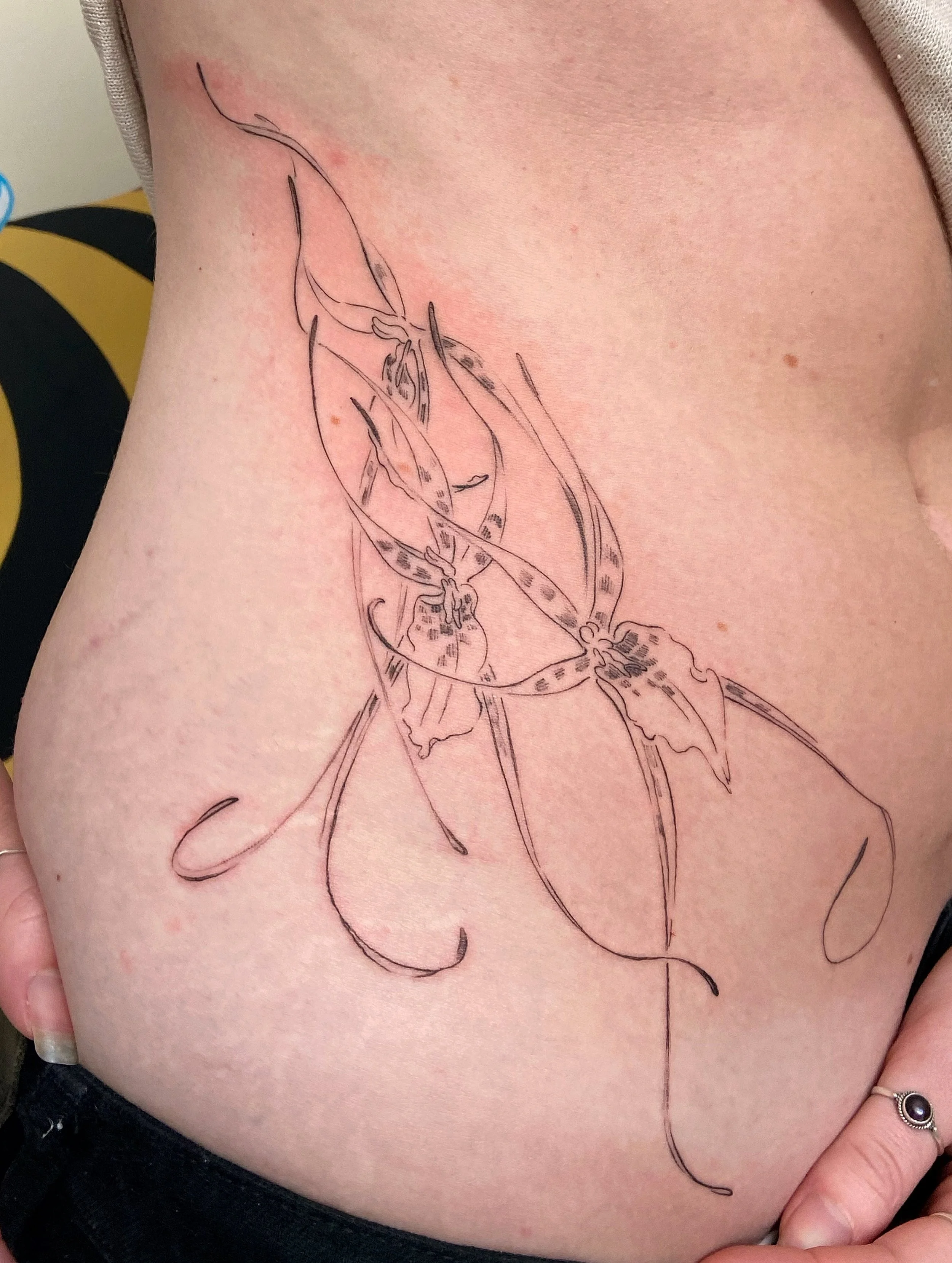 This placement!! This size!!!
.
Thank you SOMUCH, Indi! You really chose the perfect placement &amp; size for these spider orchids 🤲🏽&hearts;️ LOVE how dynamic and flowy they are there
.
From my flowy floral flash (which im kinda missing, now that 