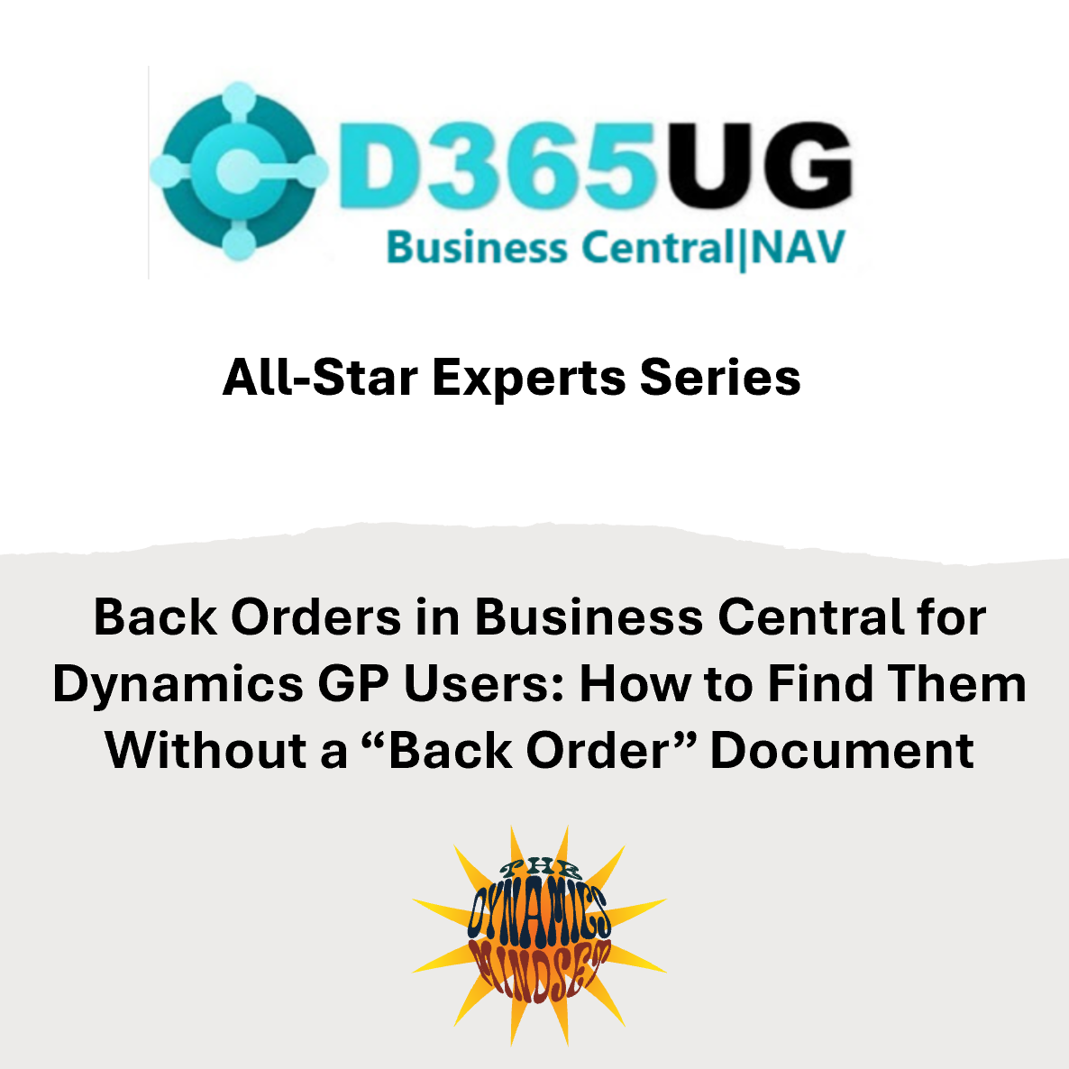 Back Orders in Business Central for Dynamics GP Users