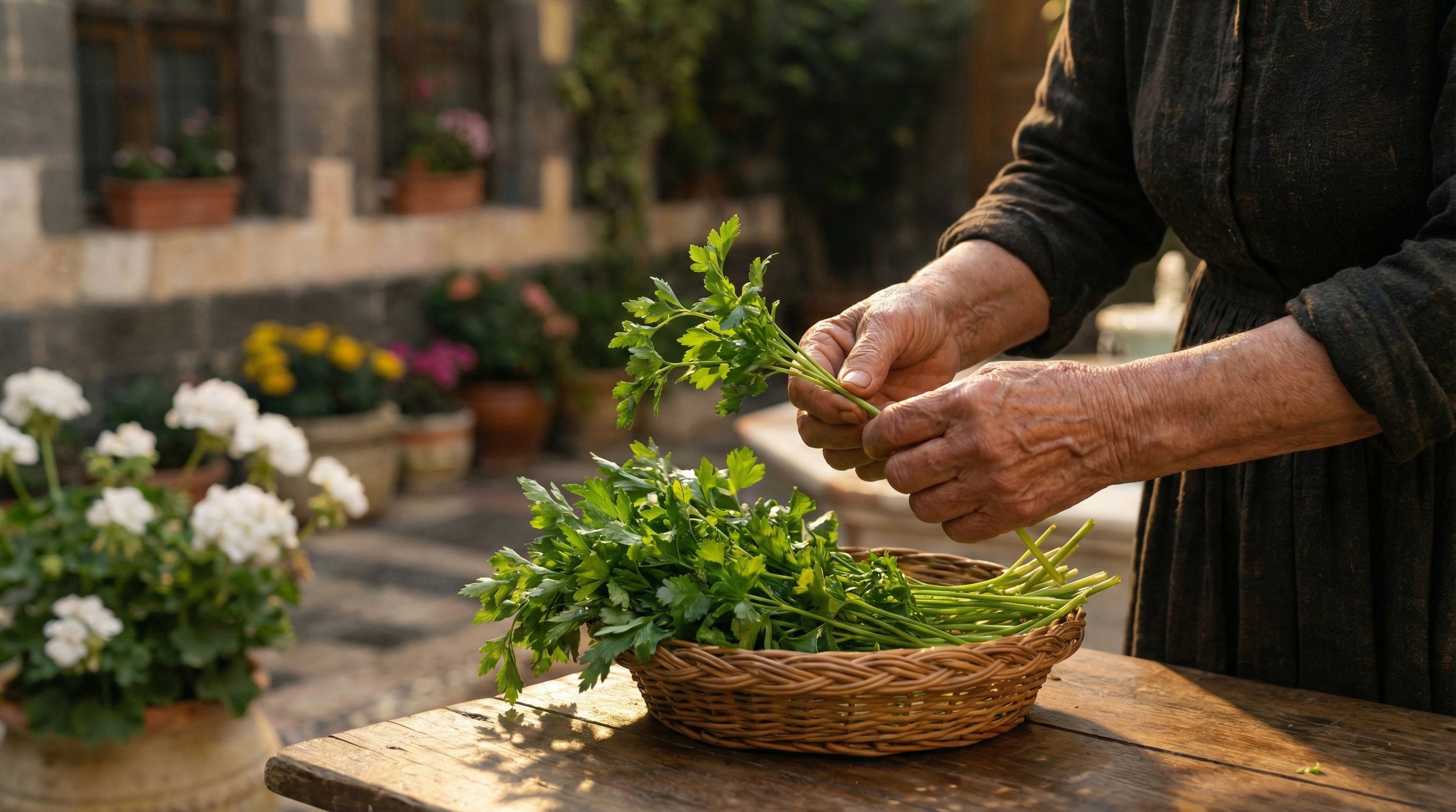 AI Veo3 - Chapping Parsley 012