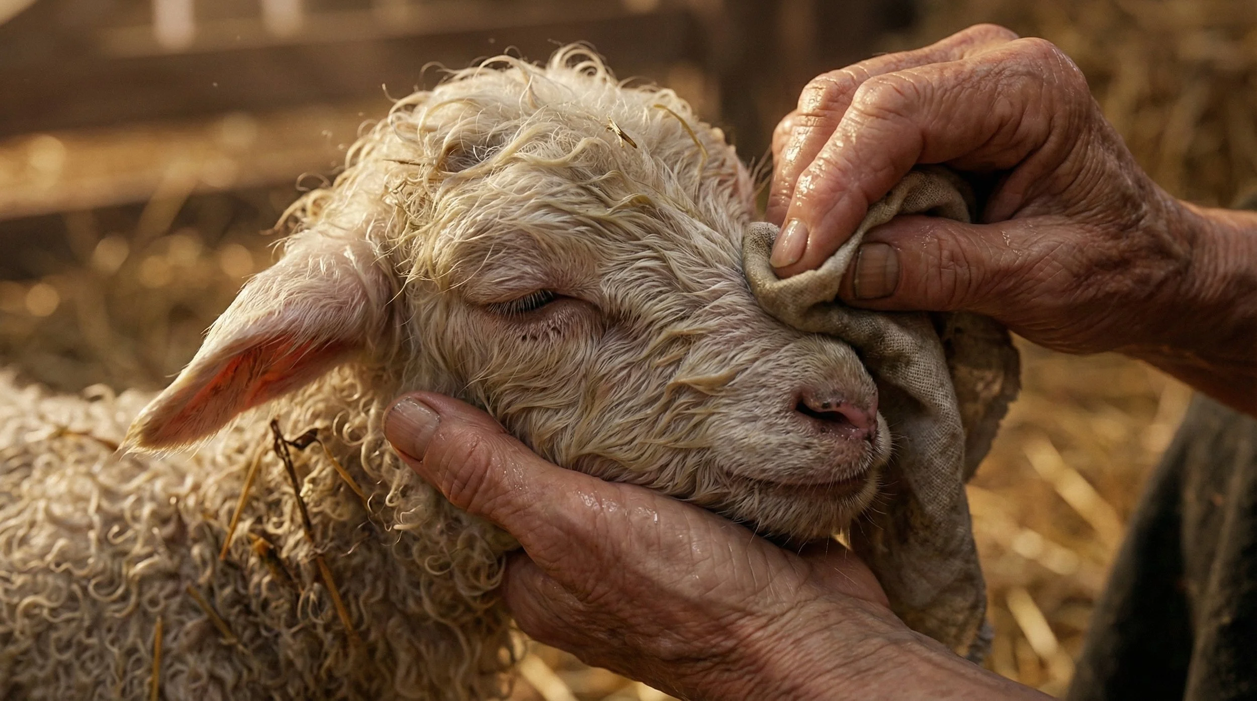 AI Veo3 - Ewe Giving Birth 007