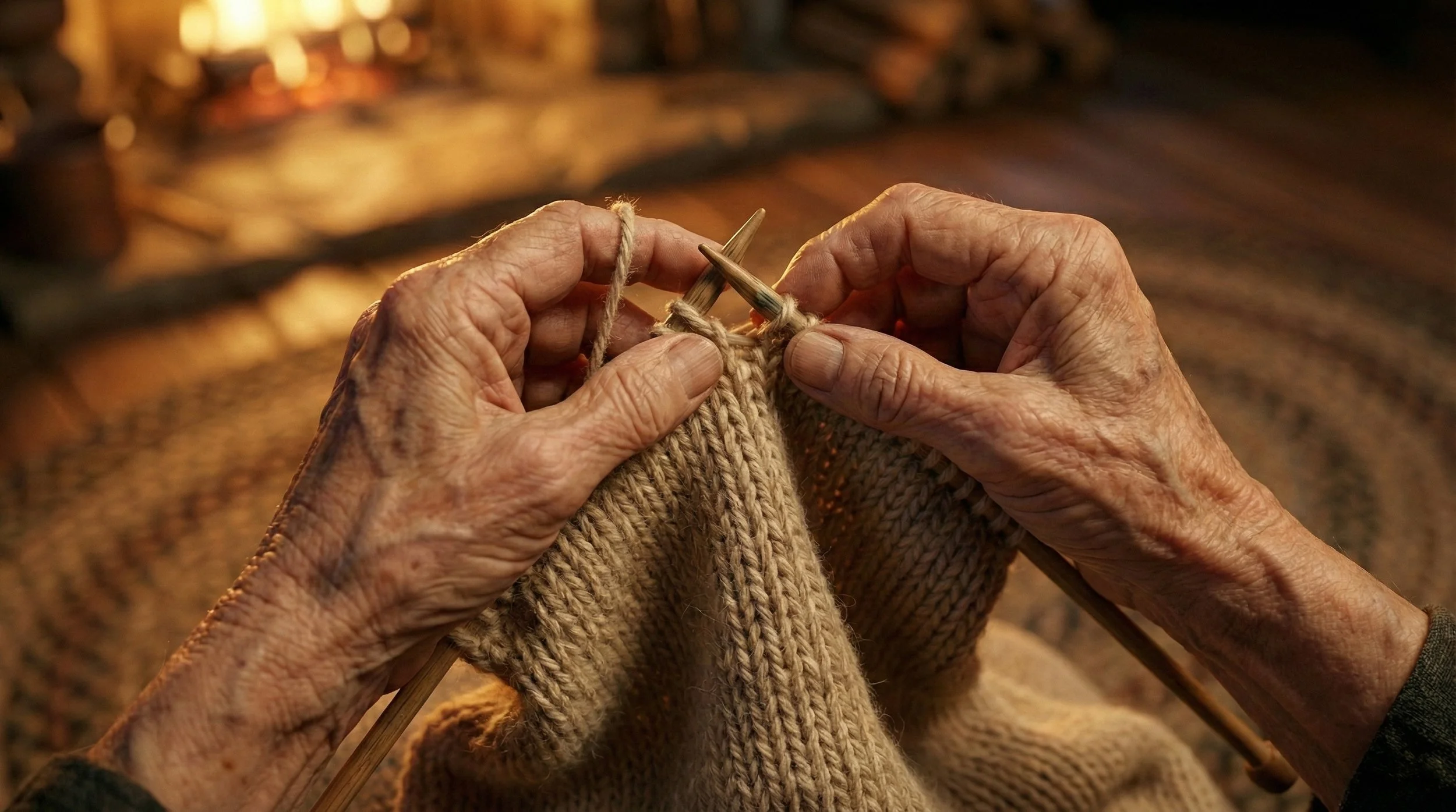 AI Veo3 - Wool Knitting 006