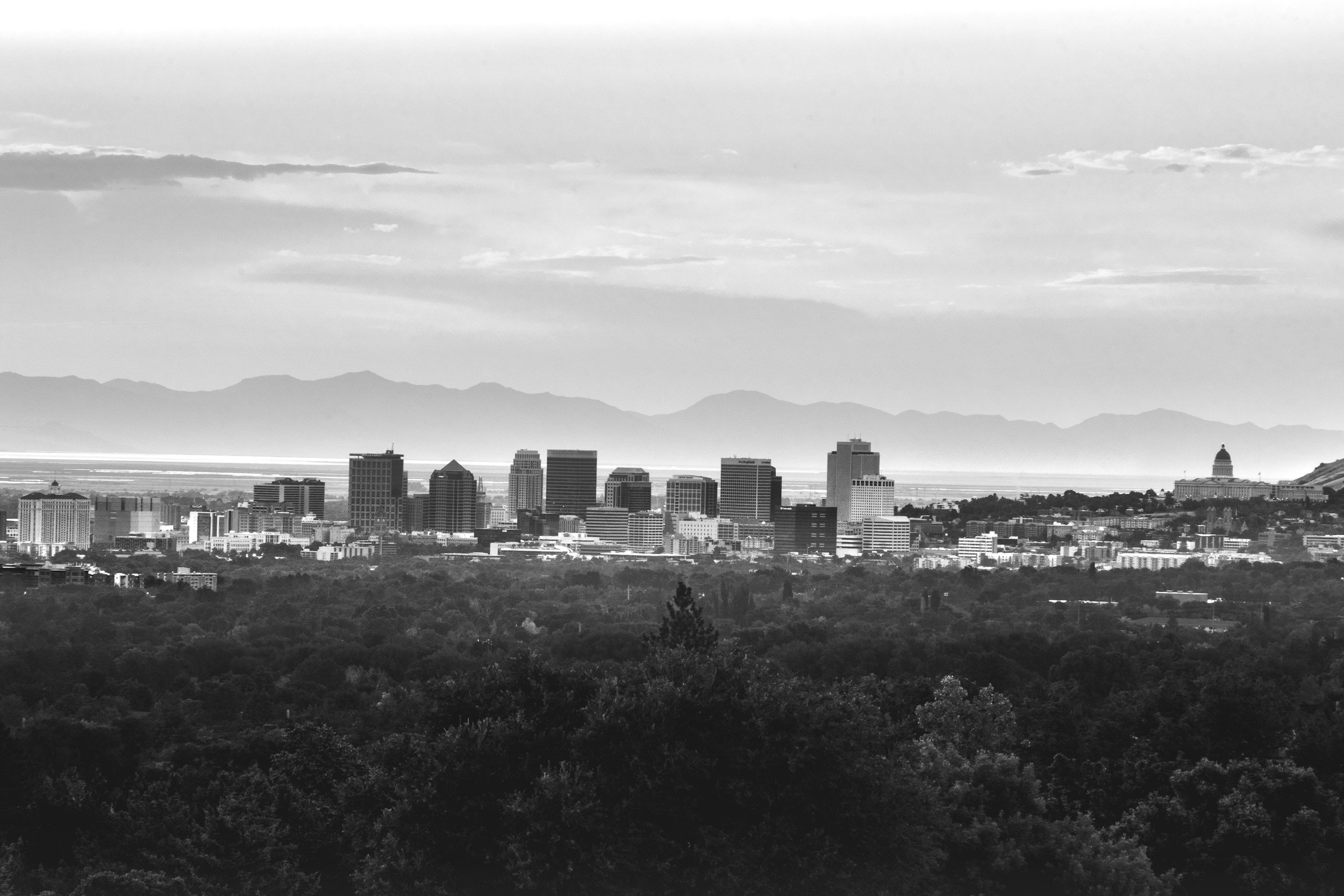 A moutain scene near Salt Lake City