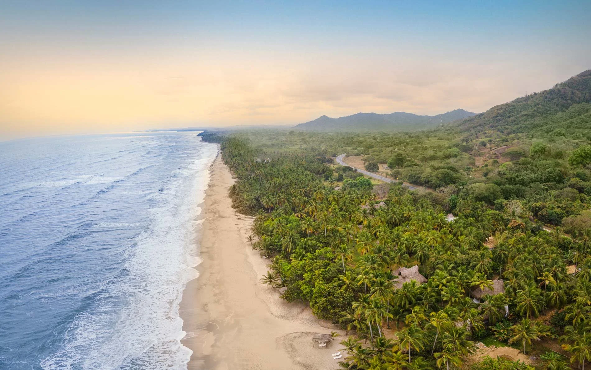 Caribbean beach near Santa Marta