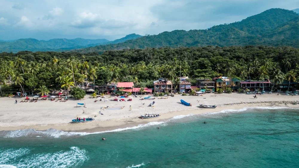 Caribbean beach near Santa Marta
