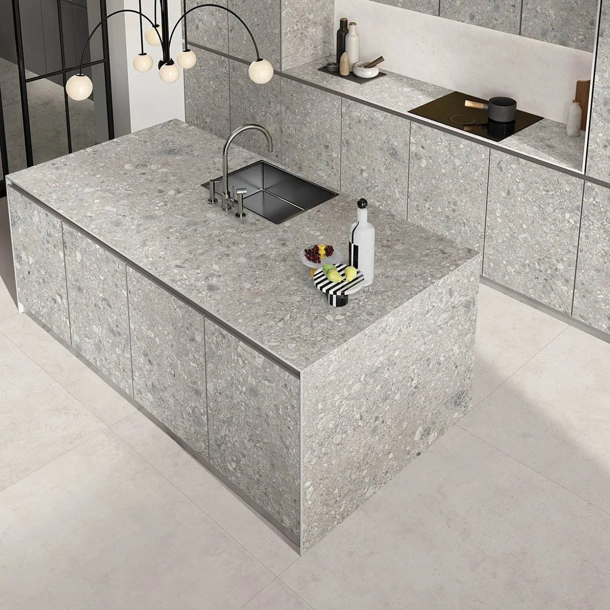 Tu decides si el protagonismo de la cocina esta en las superficies de trabajo.