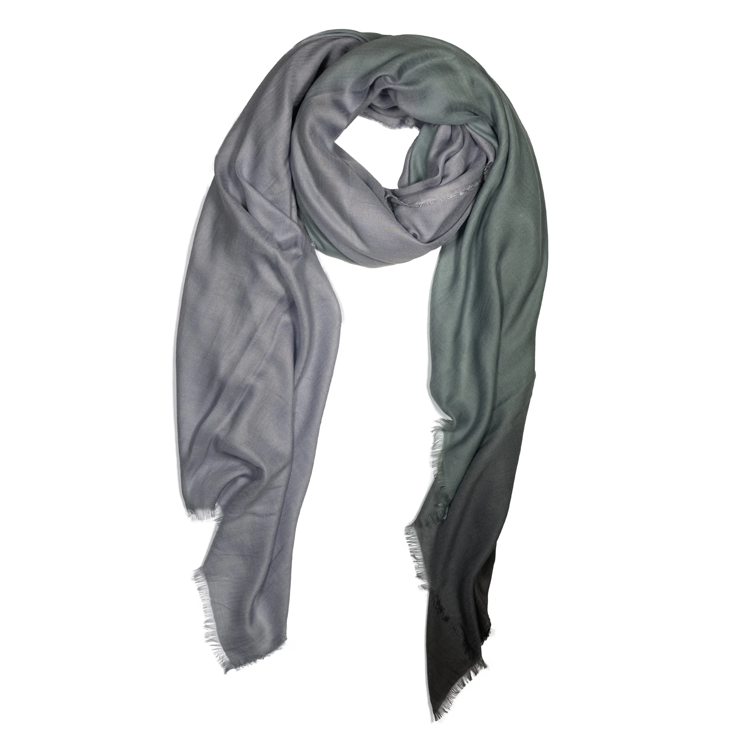 JETTY SQUARE SCARF - MALLARD BLUE(MULTI SHADES)