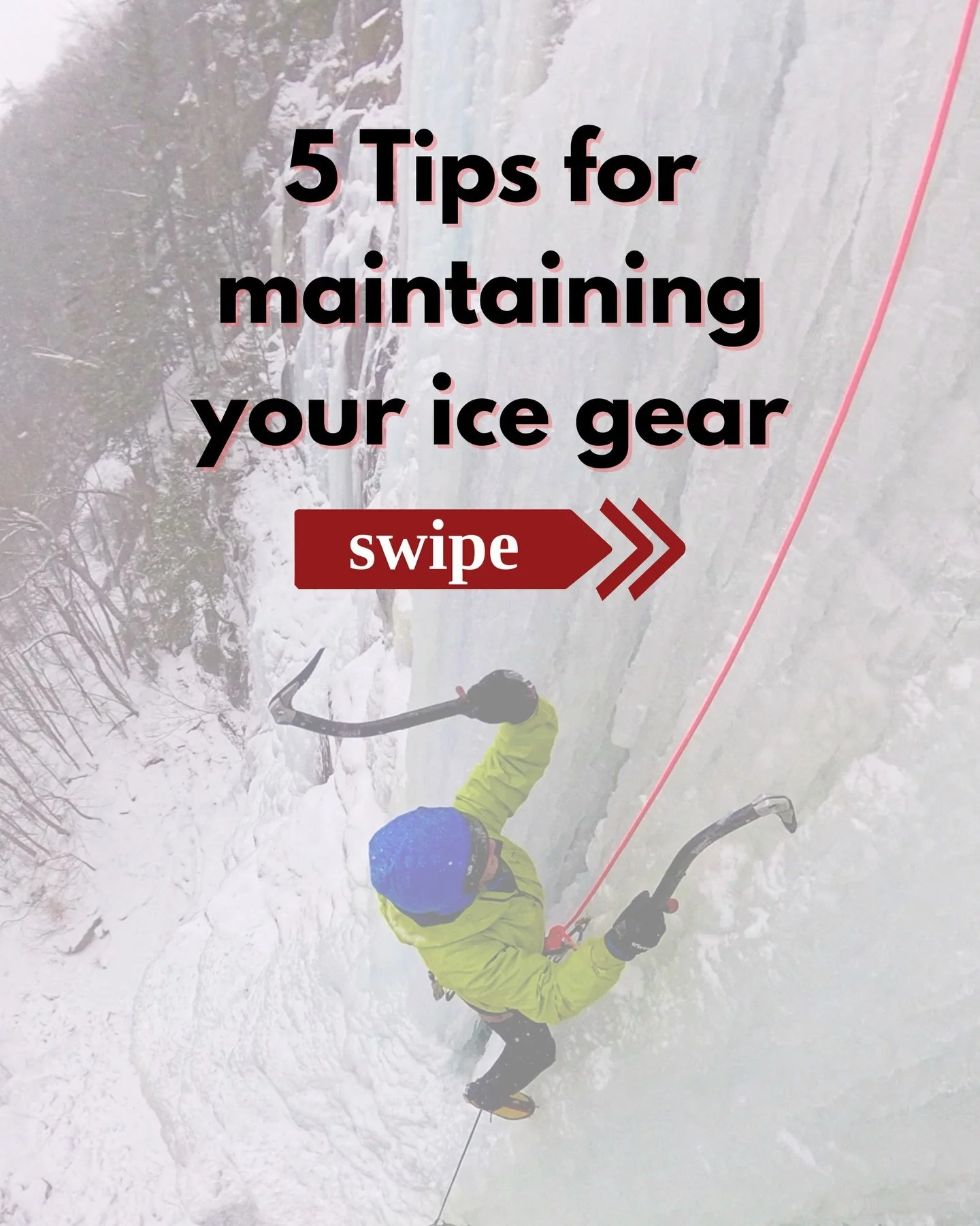 5️⃣ tips for maintaining your ice kit

Take a look at the full post in Vertex journal

🔗 in Bio

#iceclimbing #climbing #ice #mountains #newhampshire