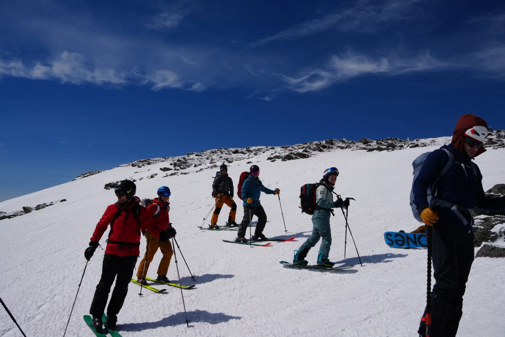 AIARE course about to ski down