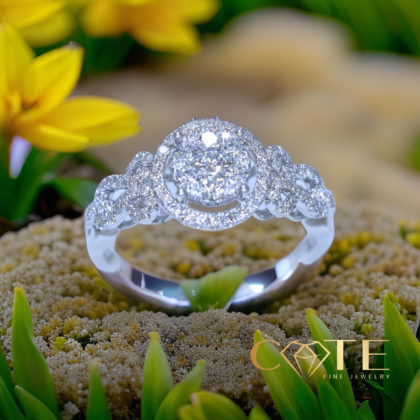 Elegance in full bloom &ndash; a dazzling diamond ring from @catejewelryct  crafted to sparkle as beautifully as your love.  #catejewelryct