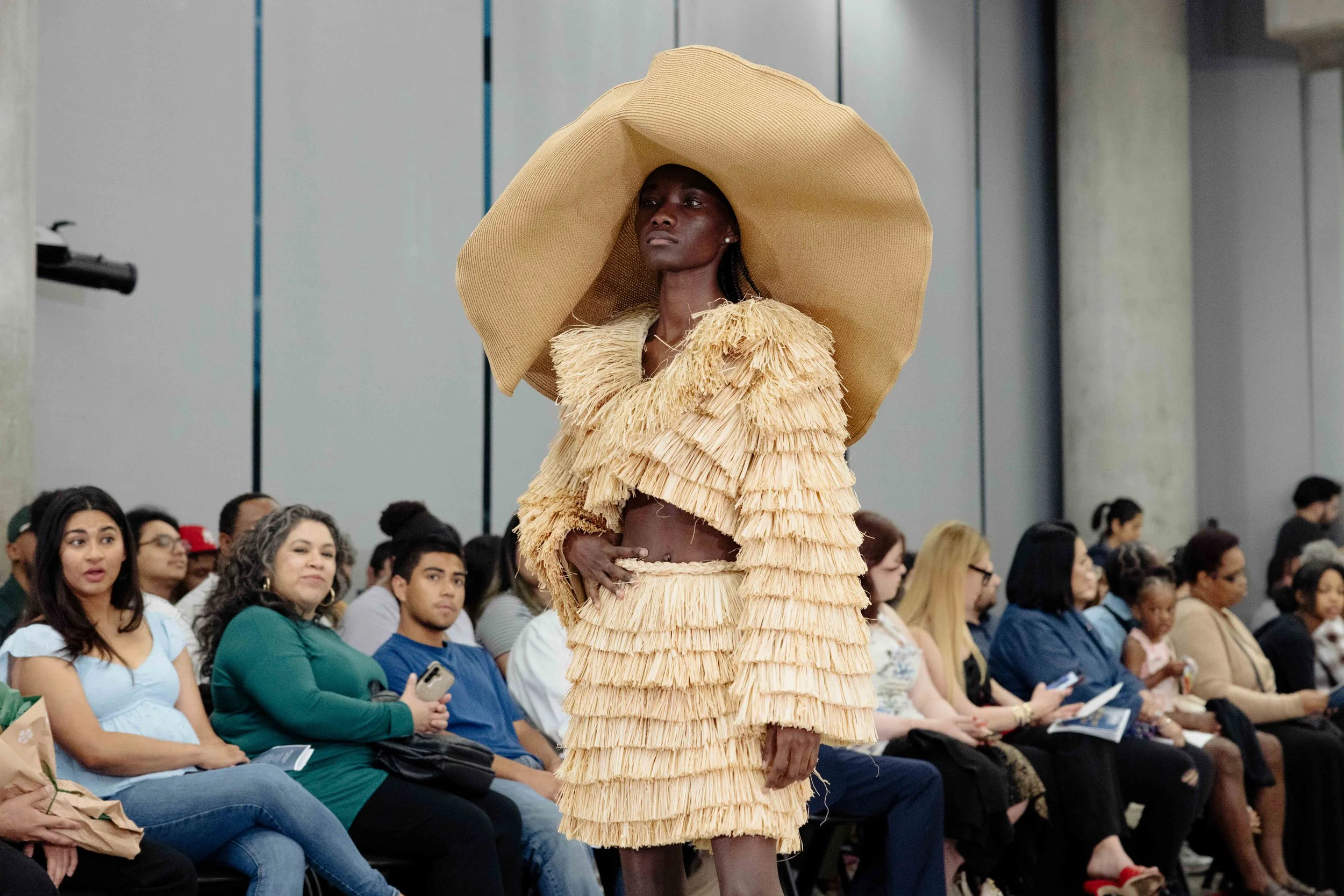 Raffia jacket and
Raffia skirt