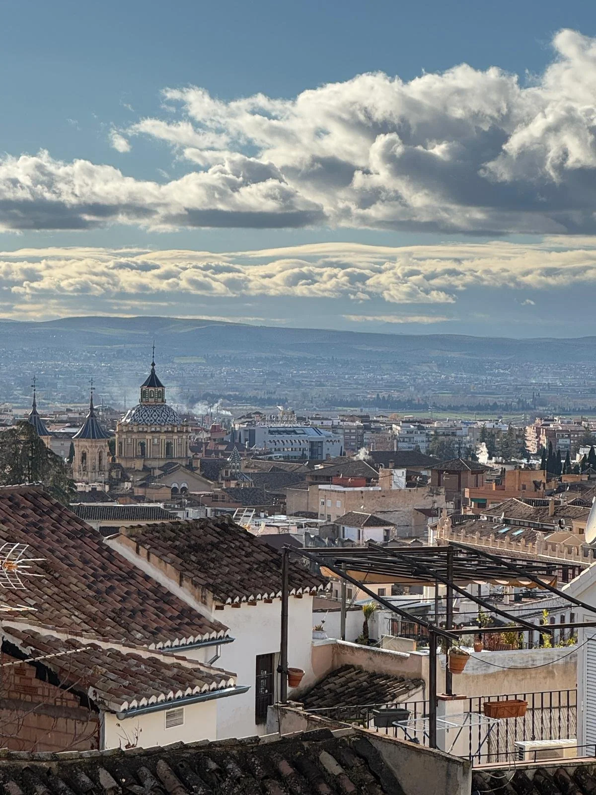 The Granada skyline from above the city (photographed by Sarah Geis)