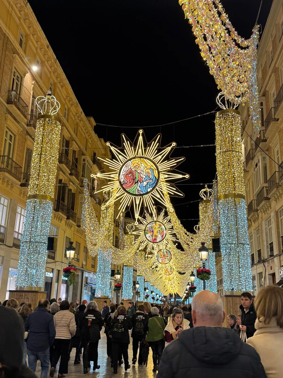 Christmas Light in Malaga (photographed by Sarah Geis)