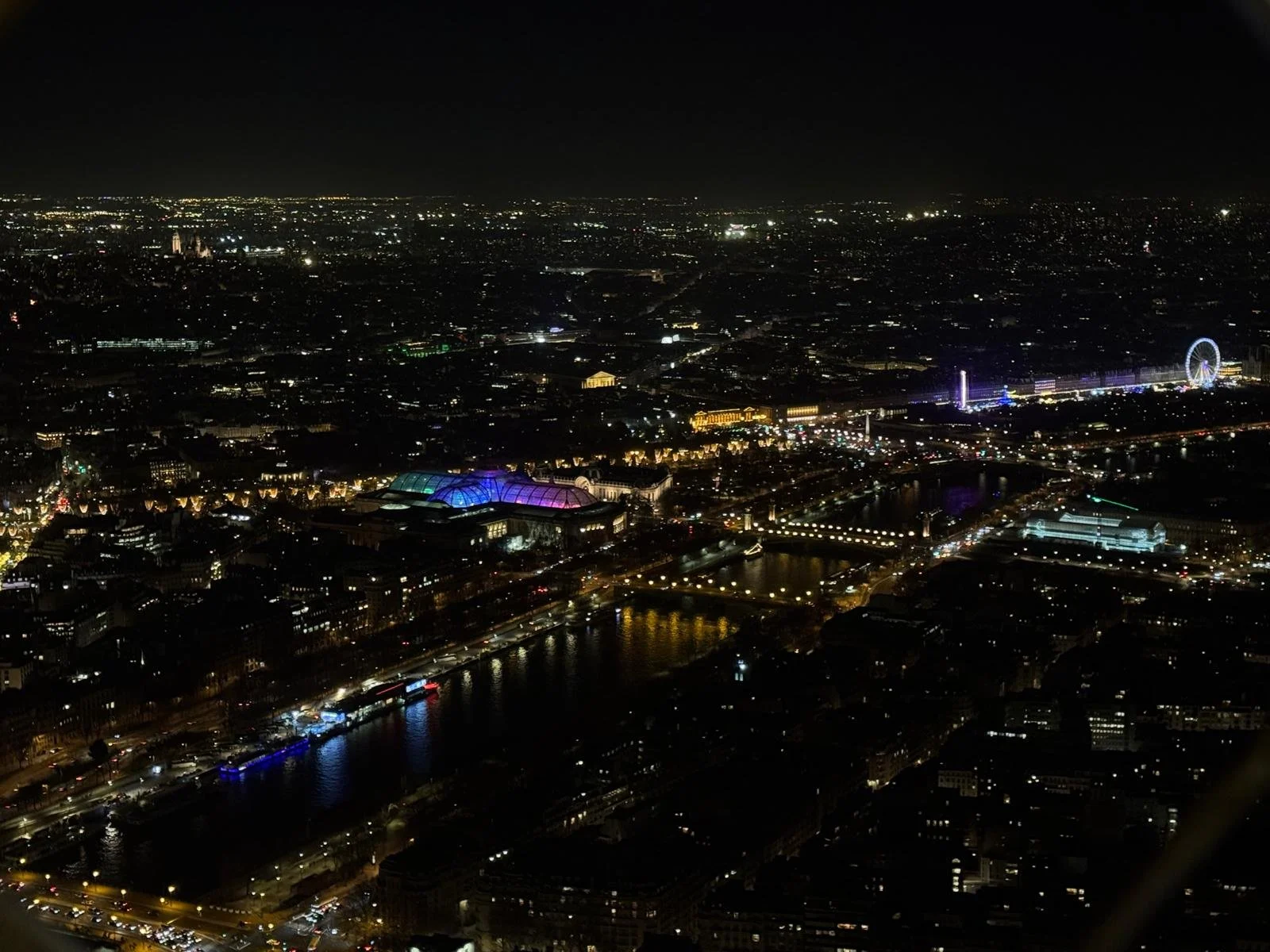 Paris night from the Eiffel (photographed by Sarah Geis)