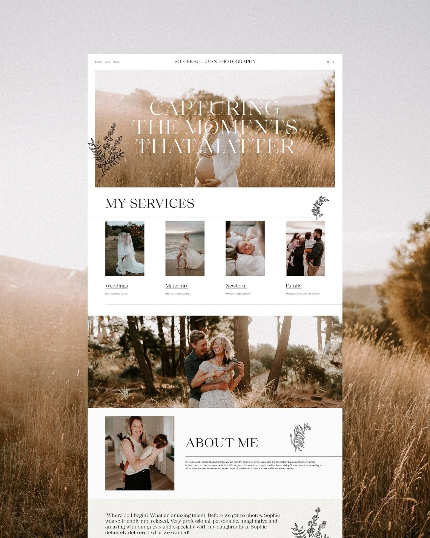 A few months ago we had the pleasure of completing a brand new website for Sophie. Overdue for a refresh, she wanted something modern, minimalist and easy to navigate that would properly showcase her work.

Although it&rsquo;s been out in the world f