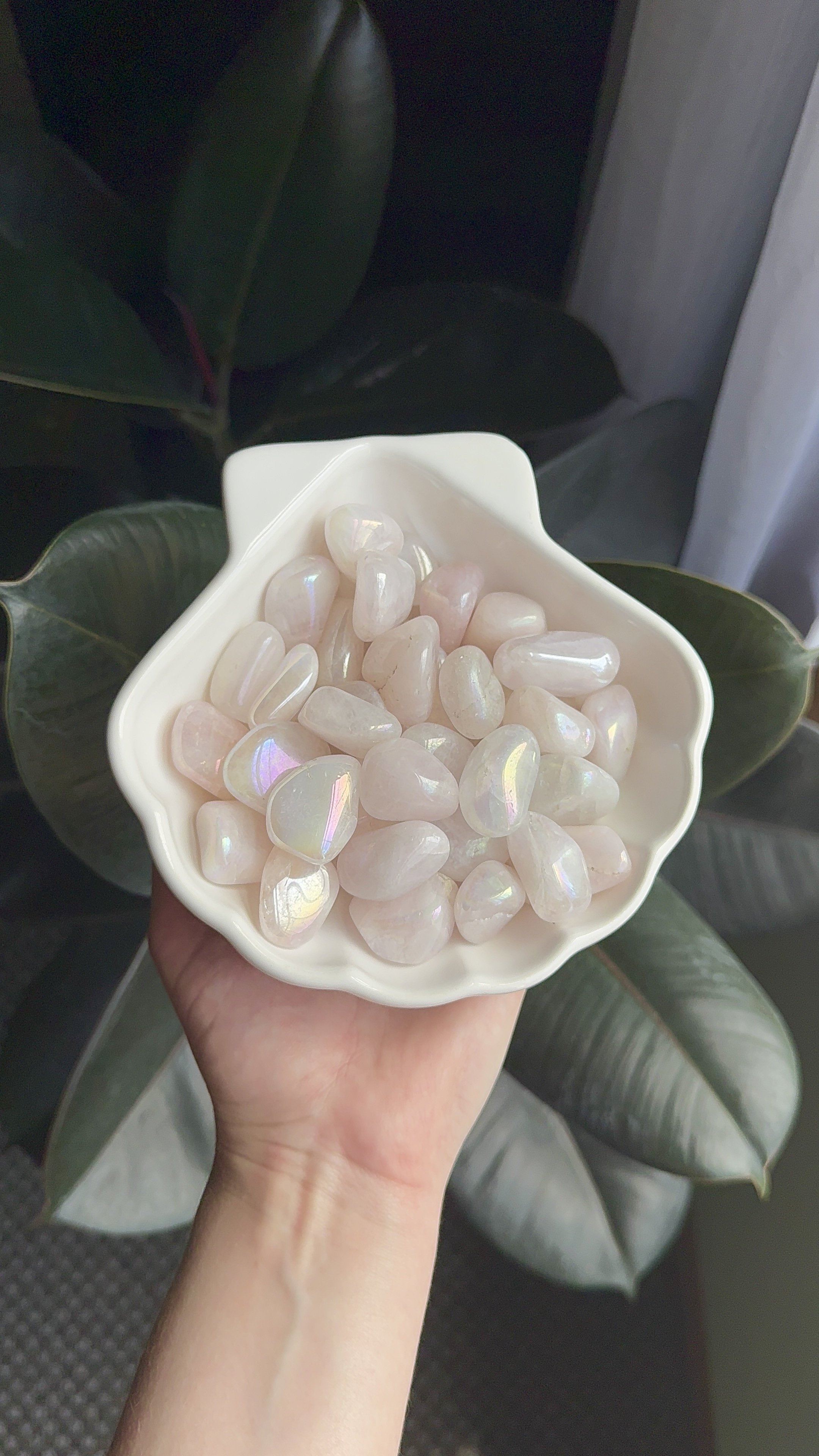 Aura Rose Quartz Tumble