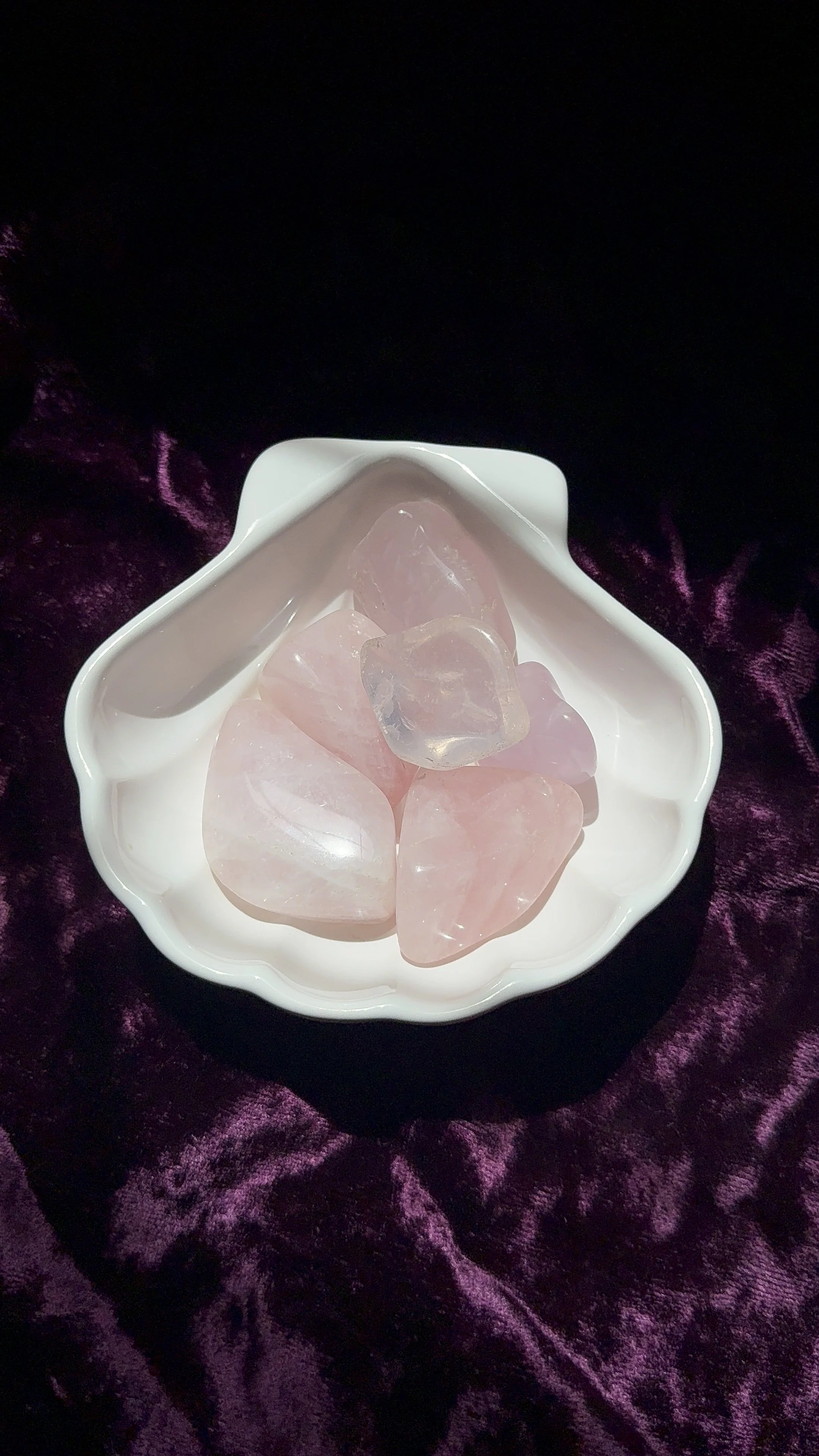 Rose Quartz Palm Stone